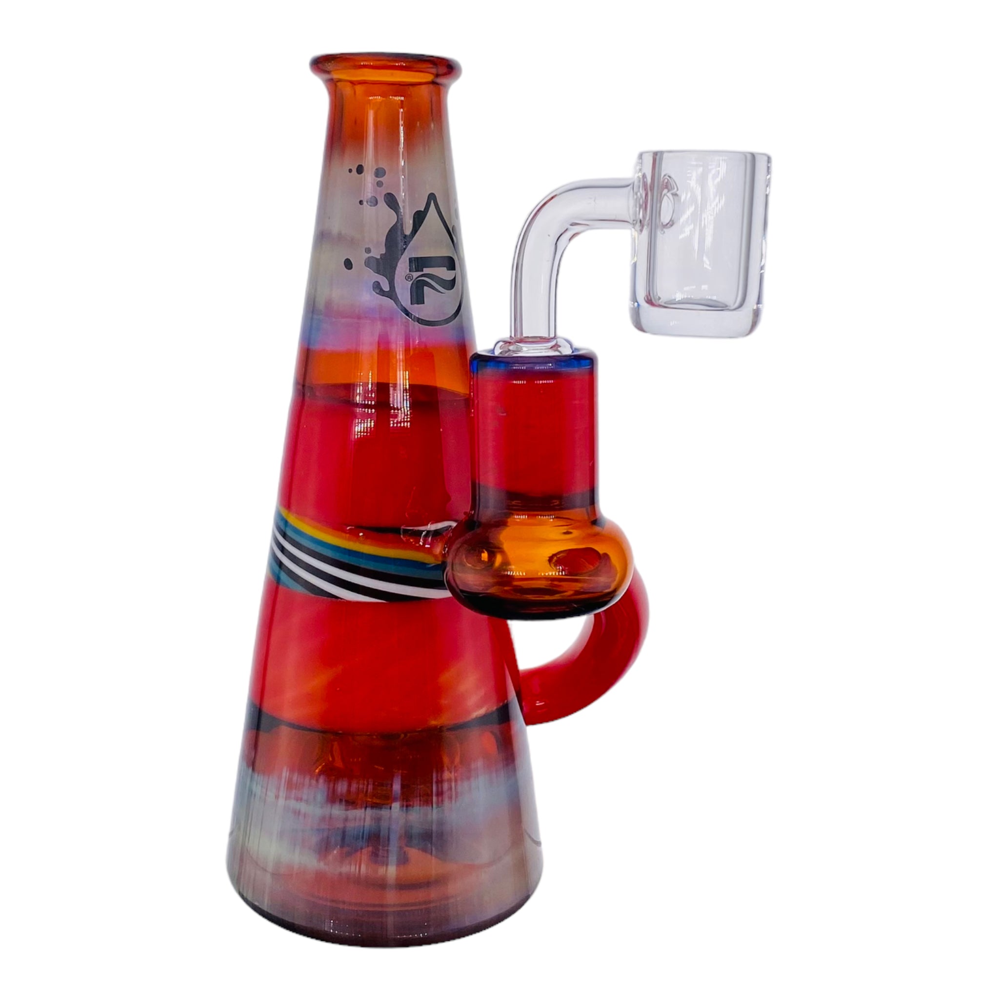 heady glass Pulsar Glass Red Lamp Dab Rig With Wig Wag Linework