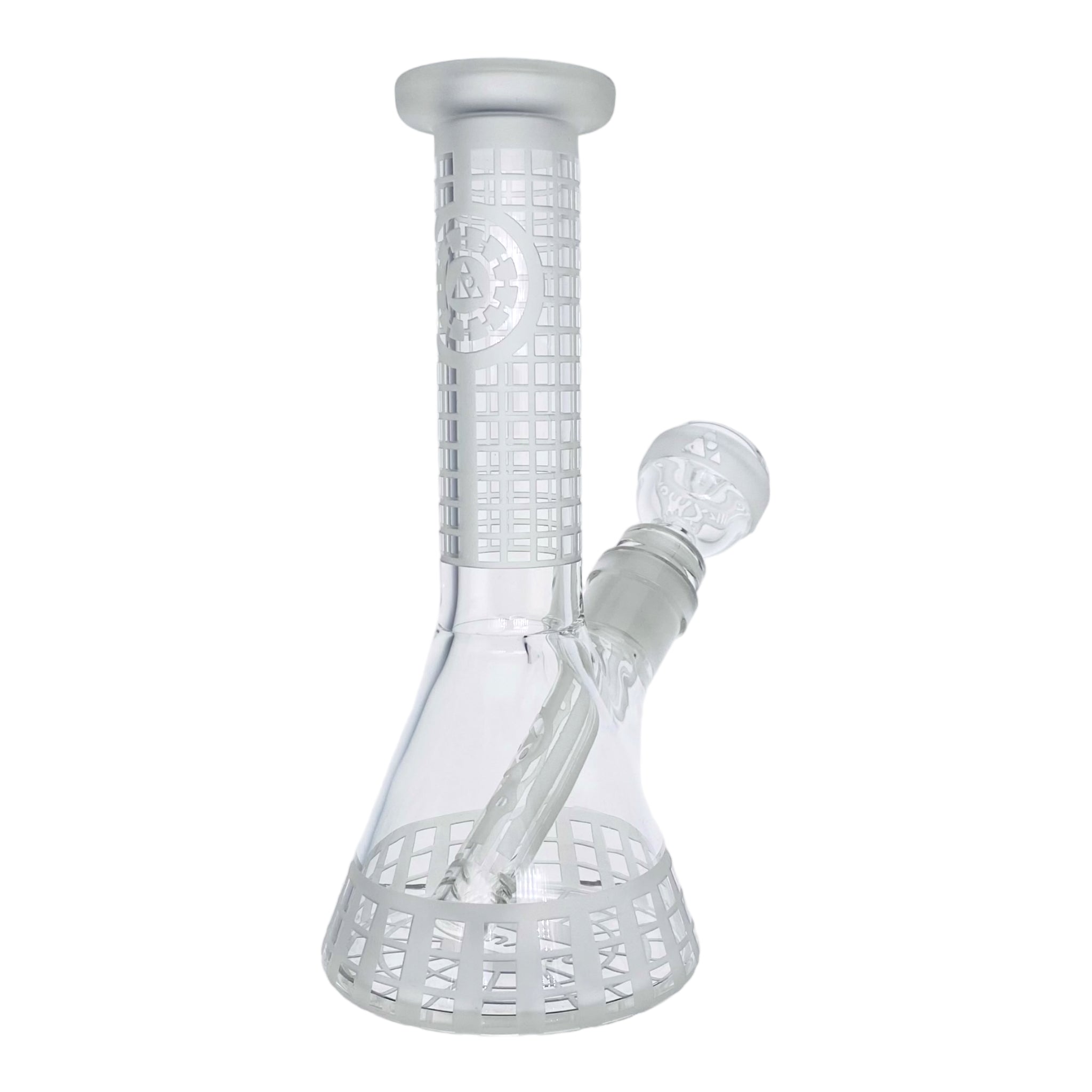 Milkyway Glass - 8 Inch Sandblasted Squared Beaker Base Bong