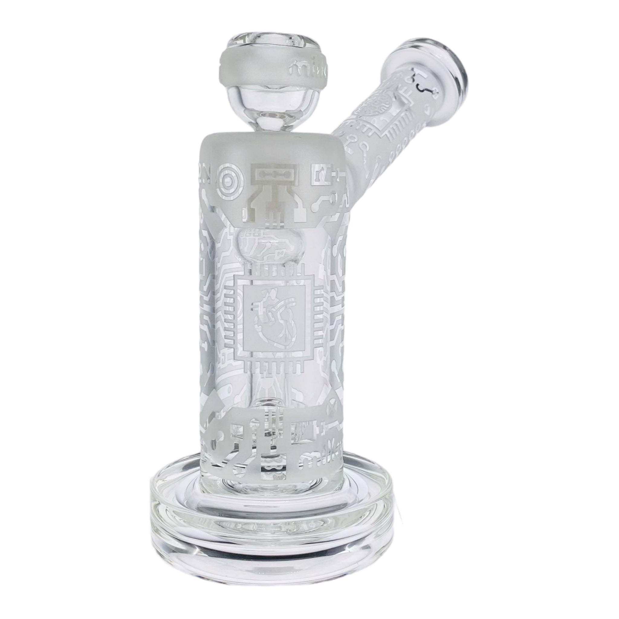 Milyway Glass - Circuitboard 6″ Clear Dab Rig Bubbler for sale