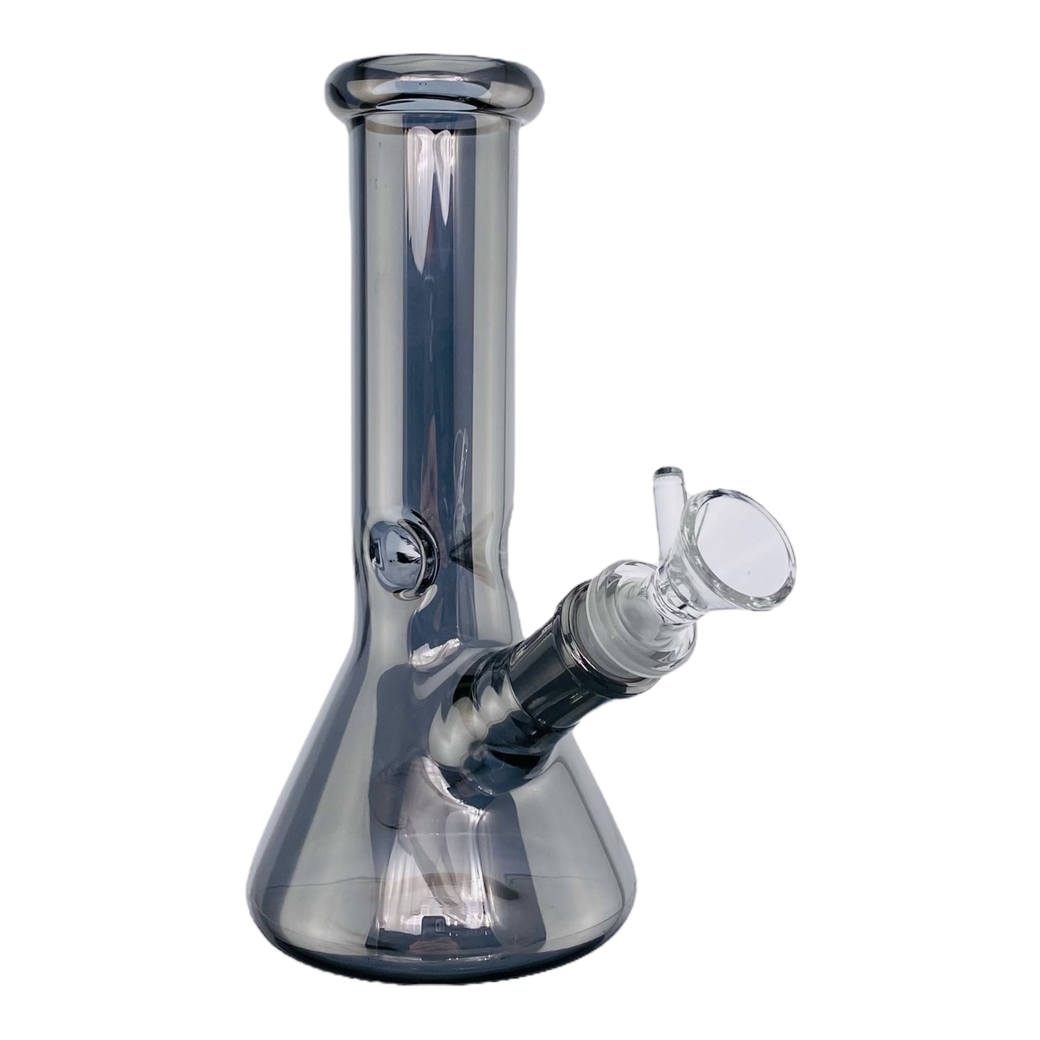 glass travel bong black metallic finish heady bong for sale