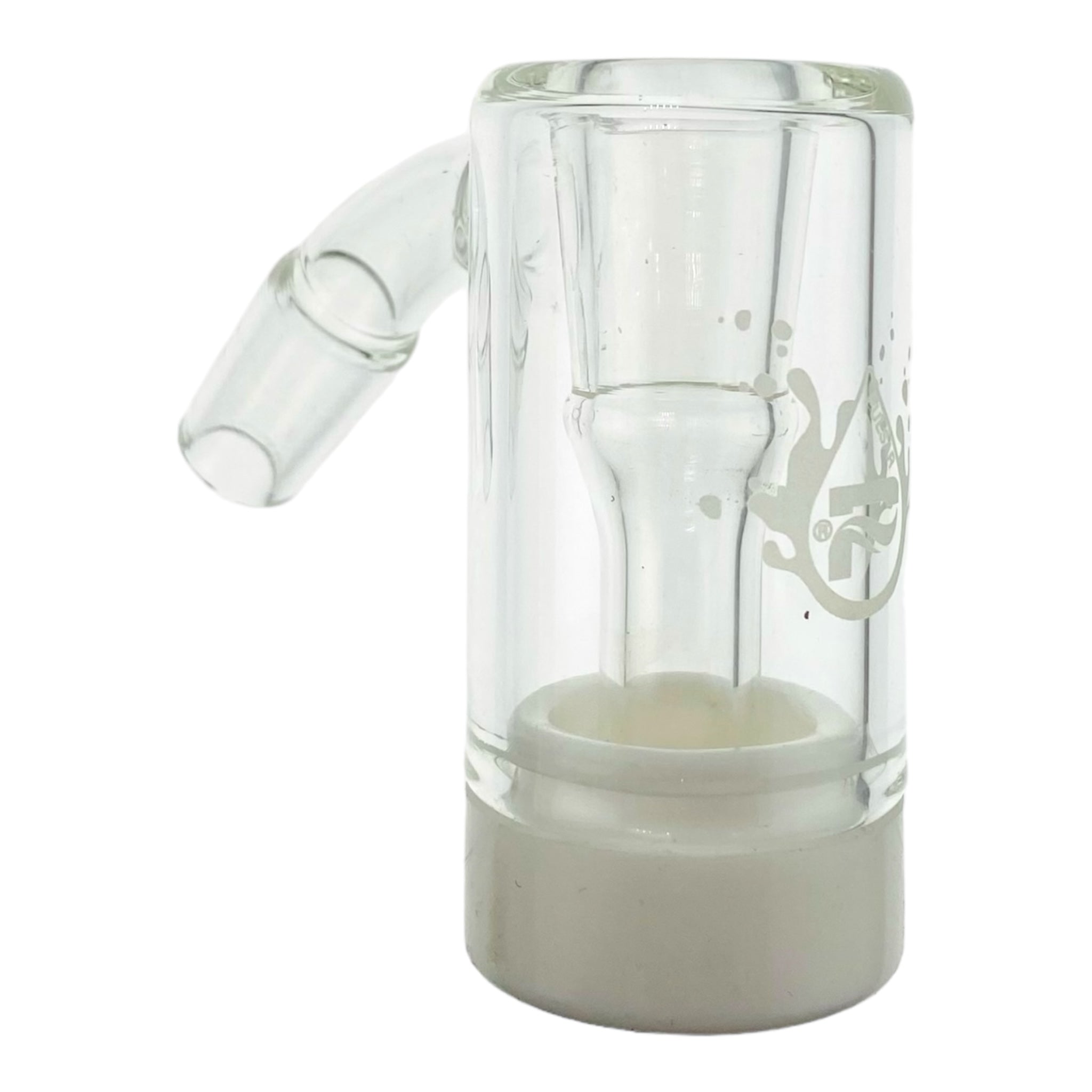45 degree 14mm Dry Ash Catcher With Removeable Silicone Base