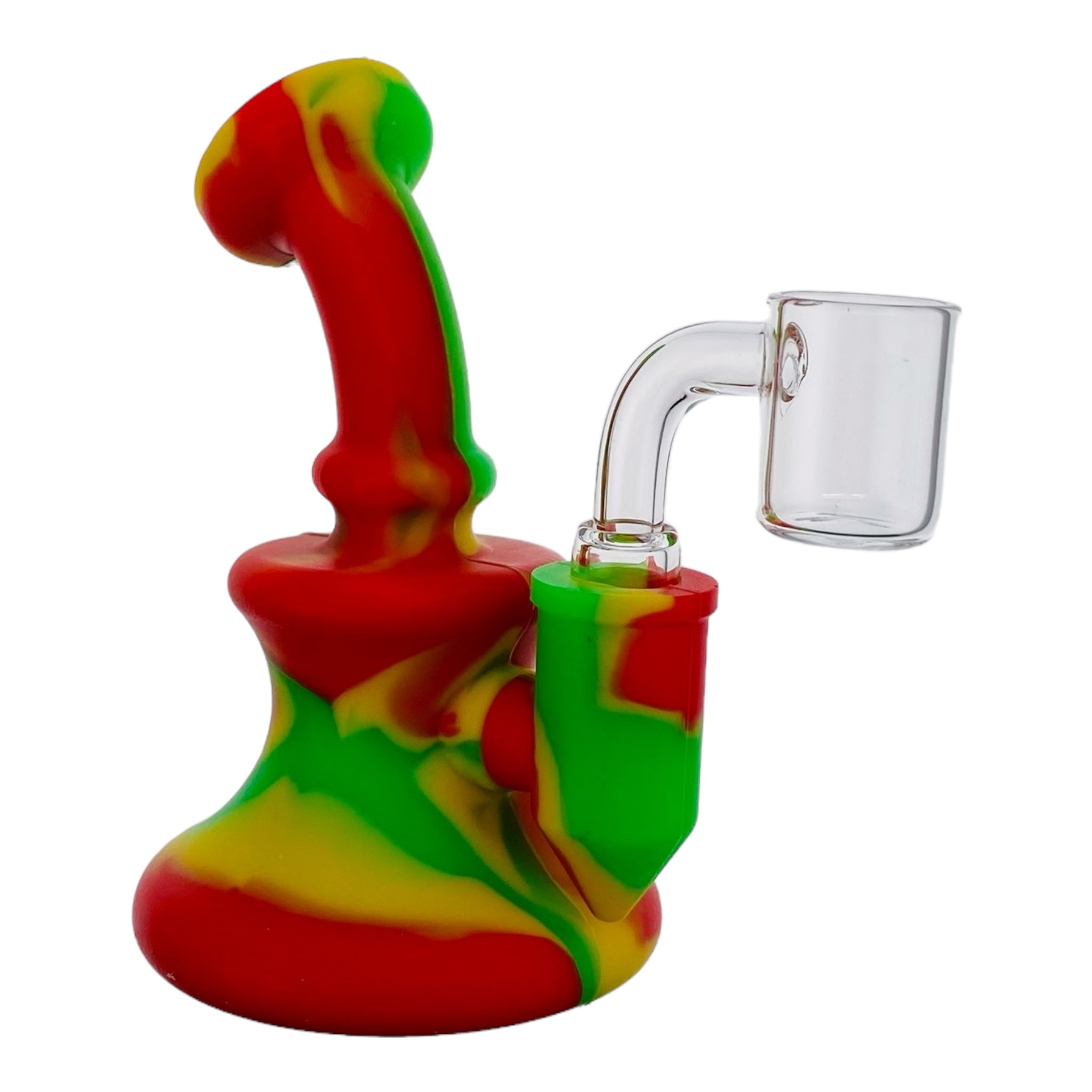 Mini Silicone Rubber Dab Rig Rasta