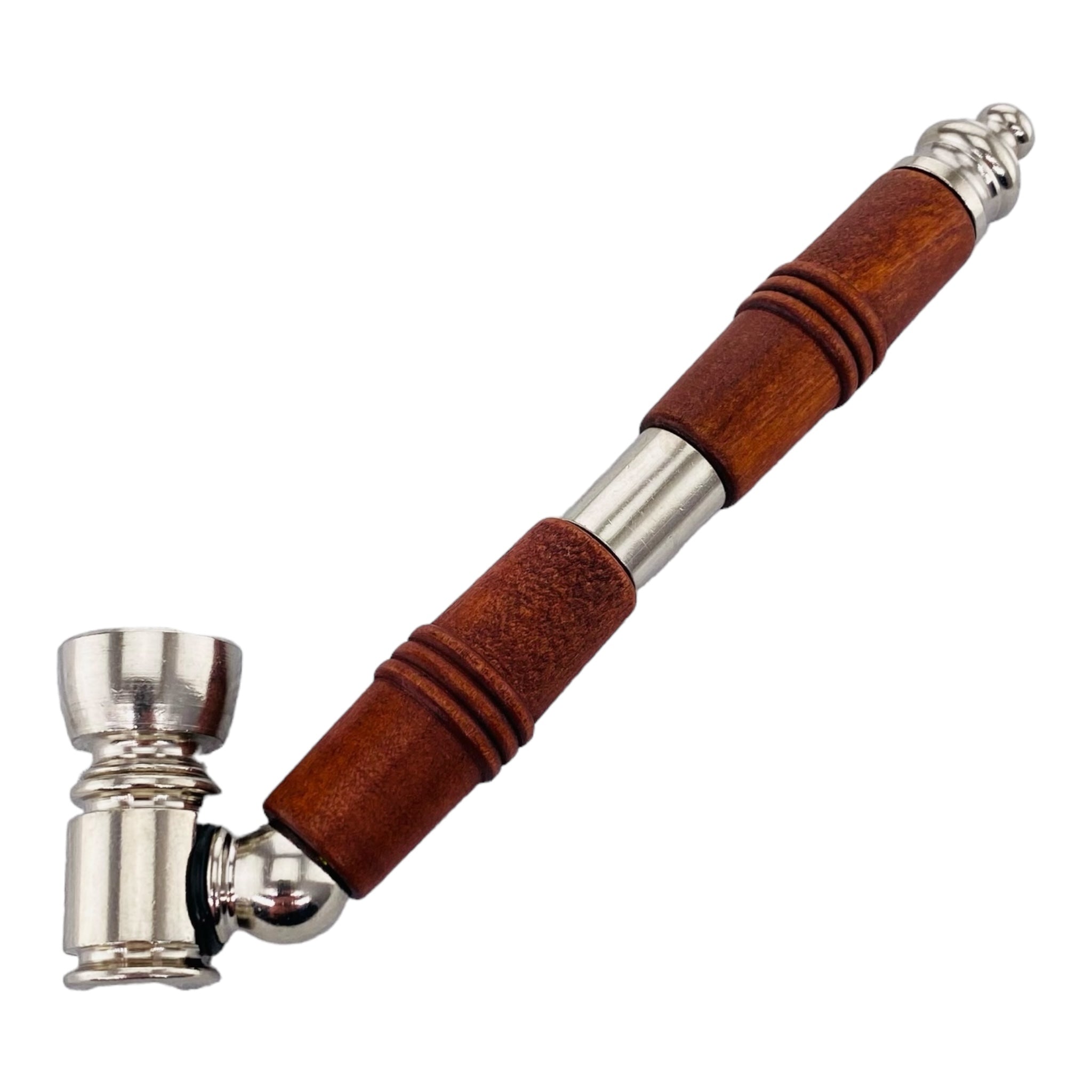 Metal Sherlock With Double Wood Stem hash hammer for sale