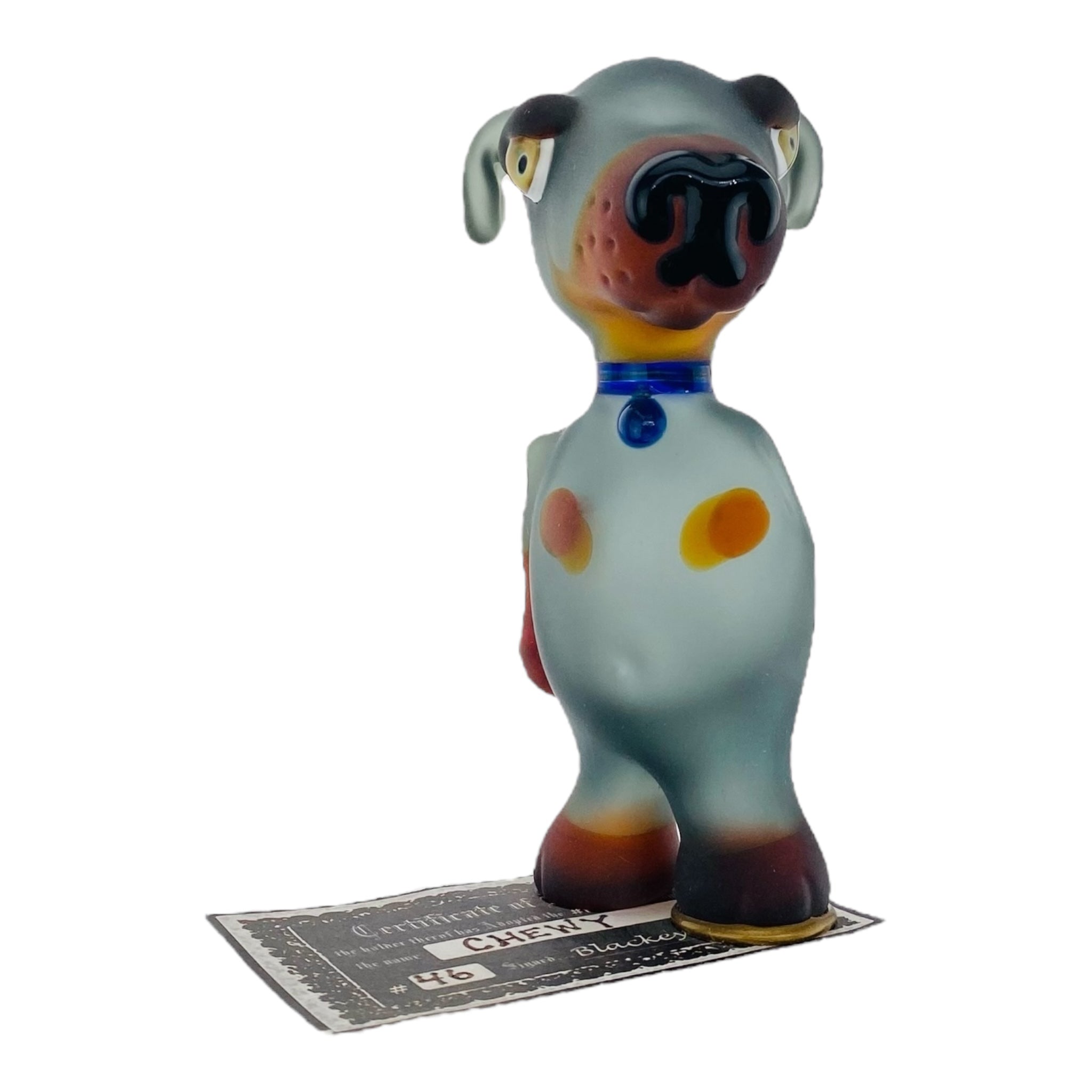 heady glass custom dog shaped glass smoking hand pipe for sale