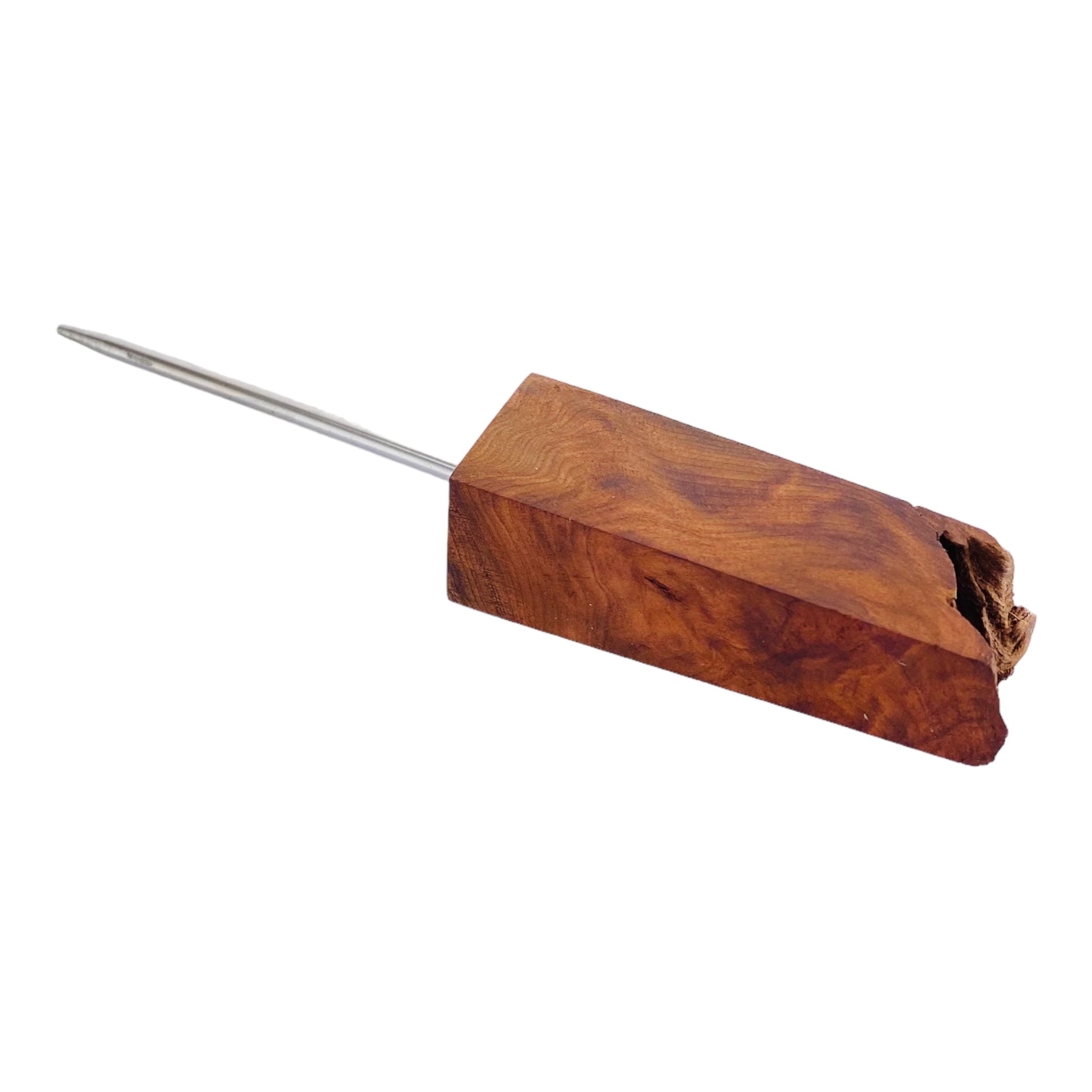 Live Edge Redwood Burl Wood Poker Dab Tool