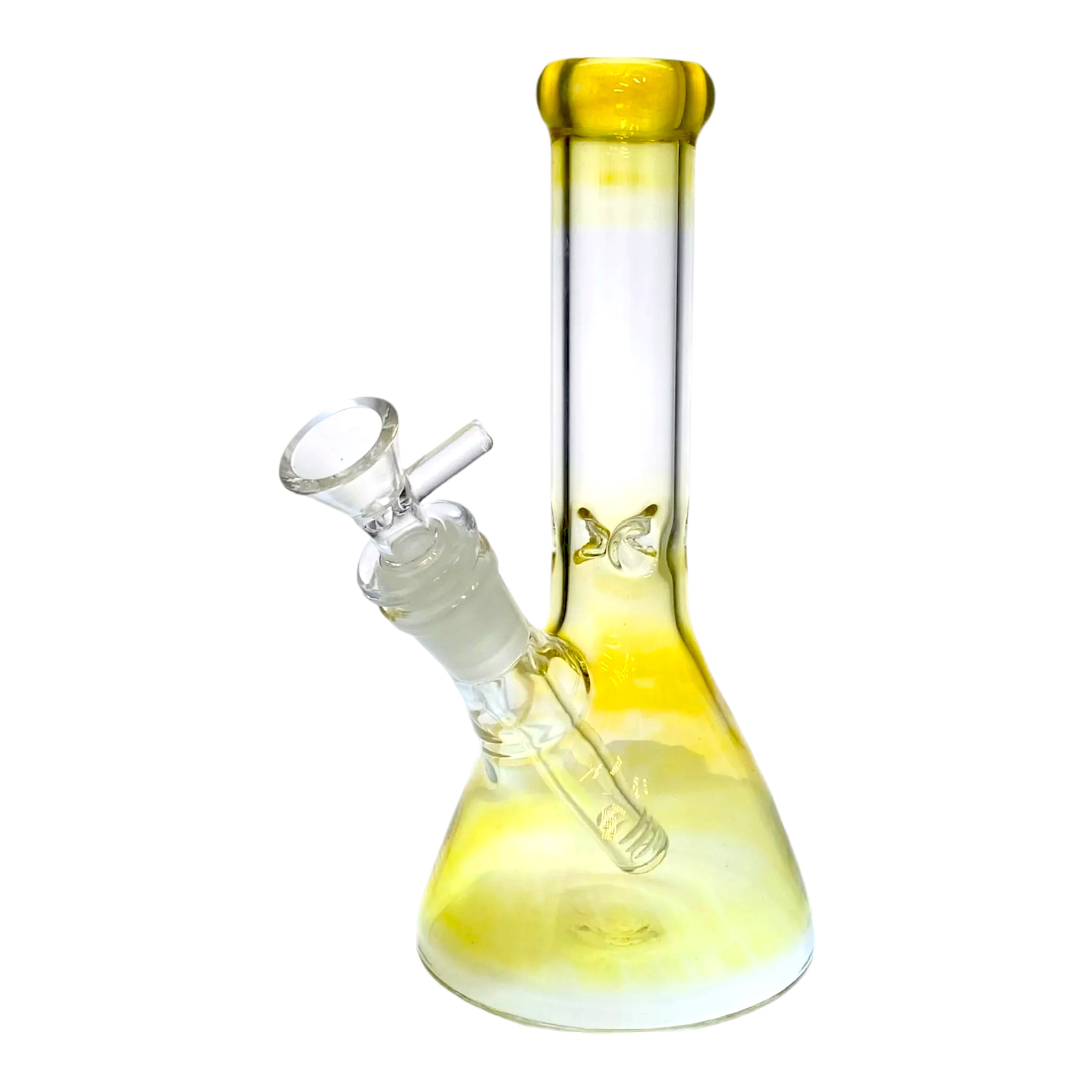 cute 8 Inch Glass Beaker With Silver Fuming