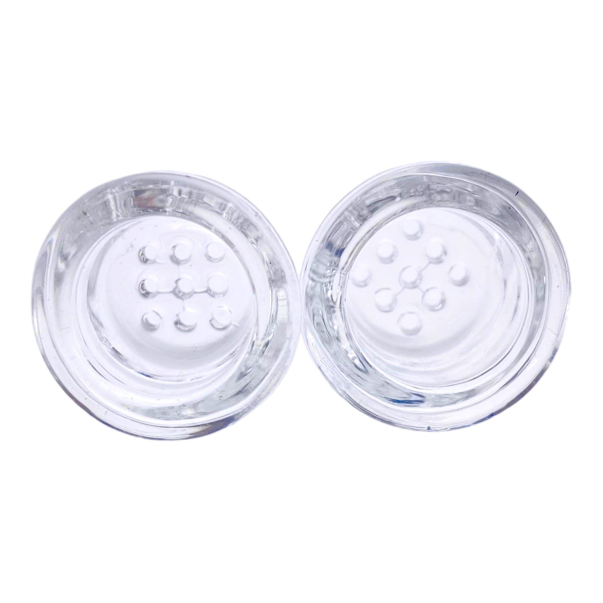 Replacement Multi Hole Glass Bowl For Silicone Hand Pipes - 2ct