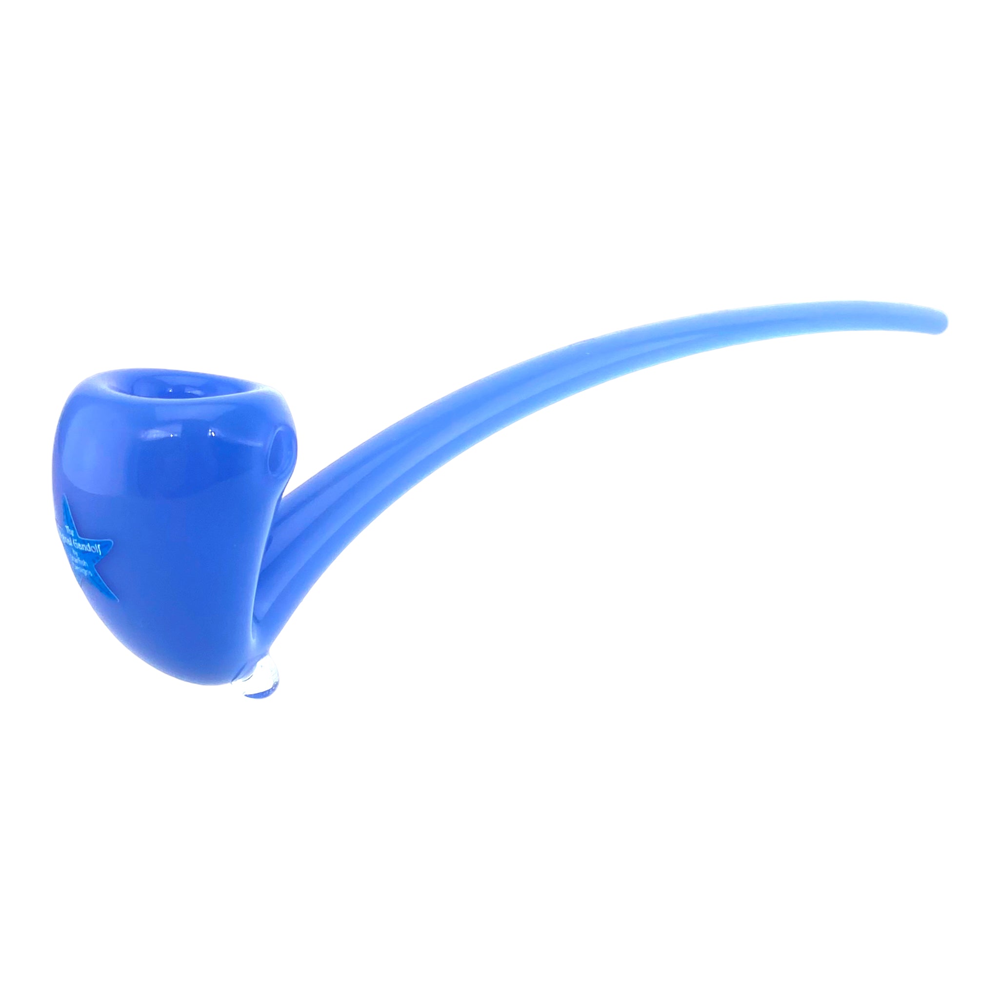 Original Glass Gandalf 13 Inch Milky Light Blue Sherlock Pipe