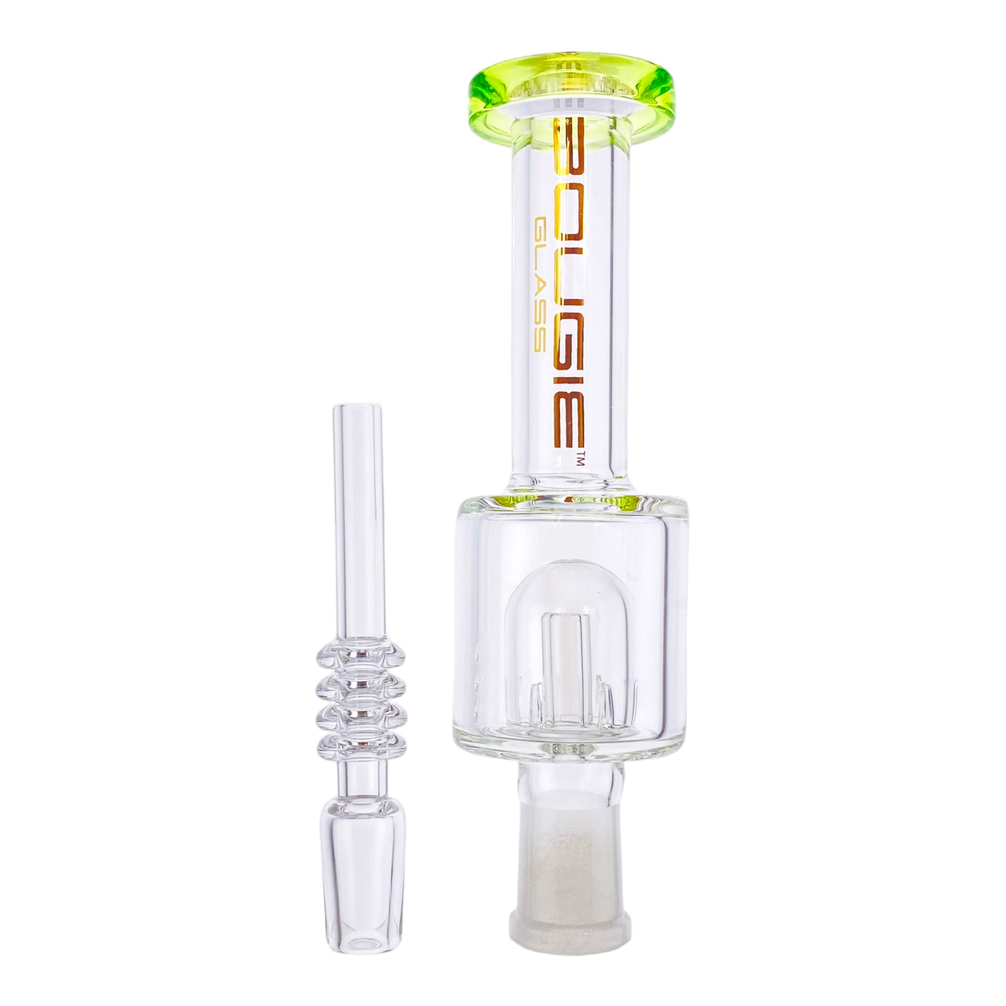 Bougie Glass Green Small Nectar Collector With Mushroom Perc