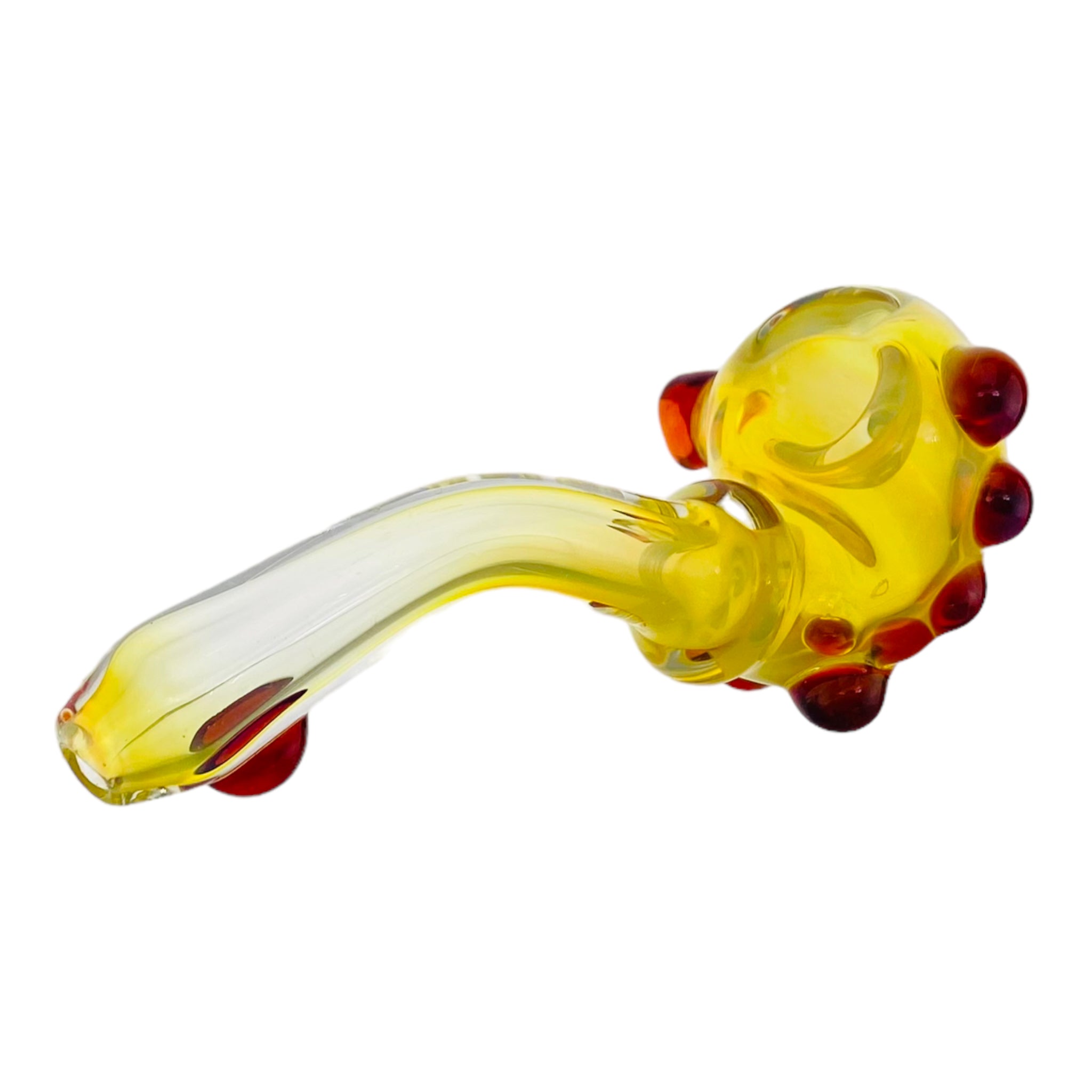 Color Changing Sherlock Glass Pipe With Red Dots