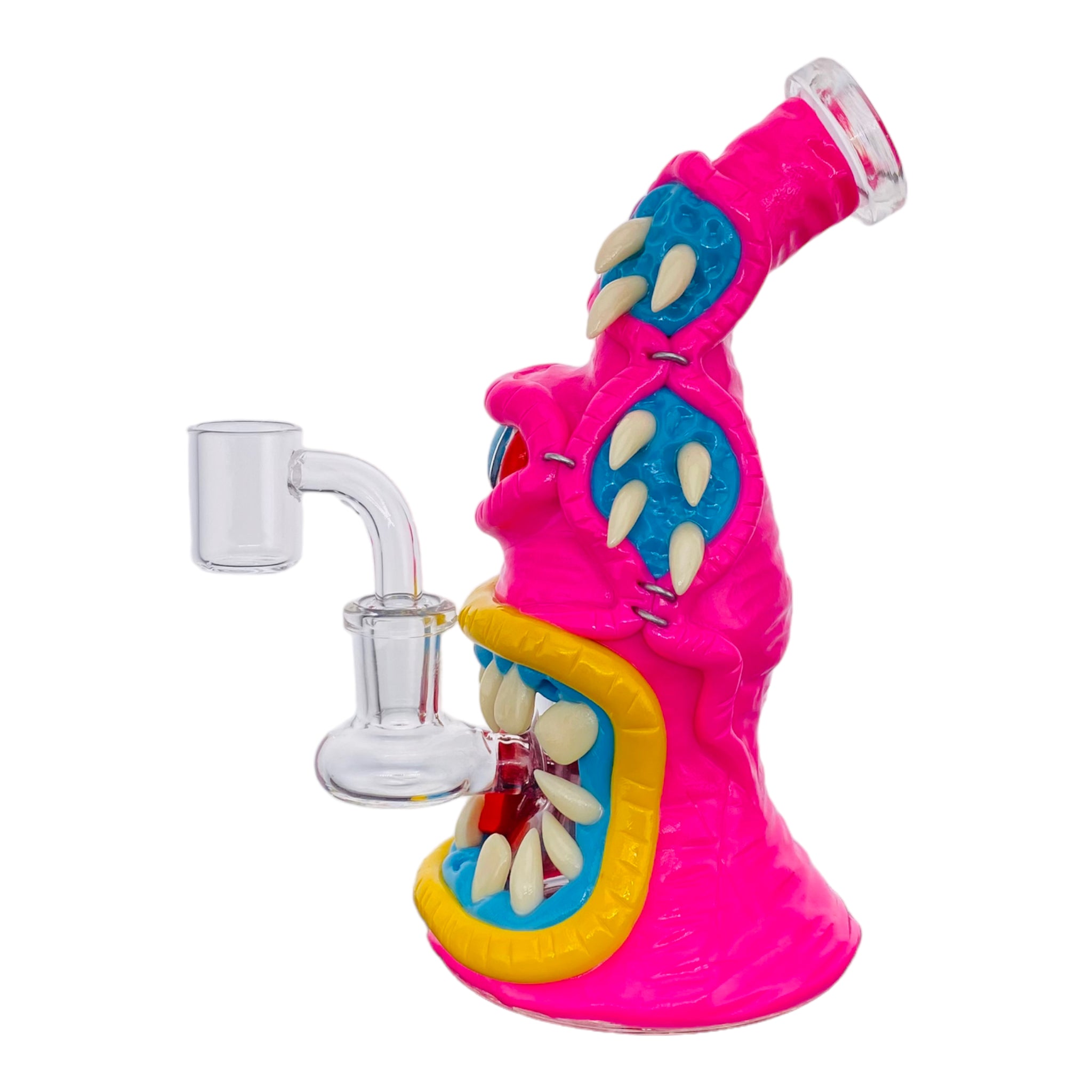 Pink And Yellow Cyclops Monster Dab Rig