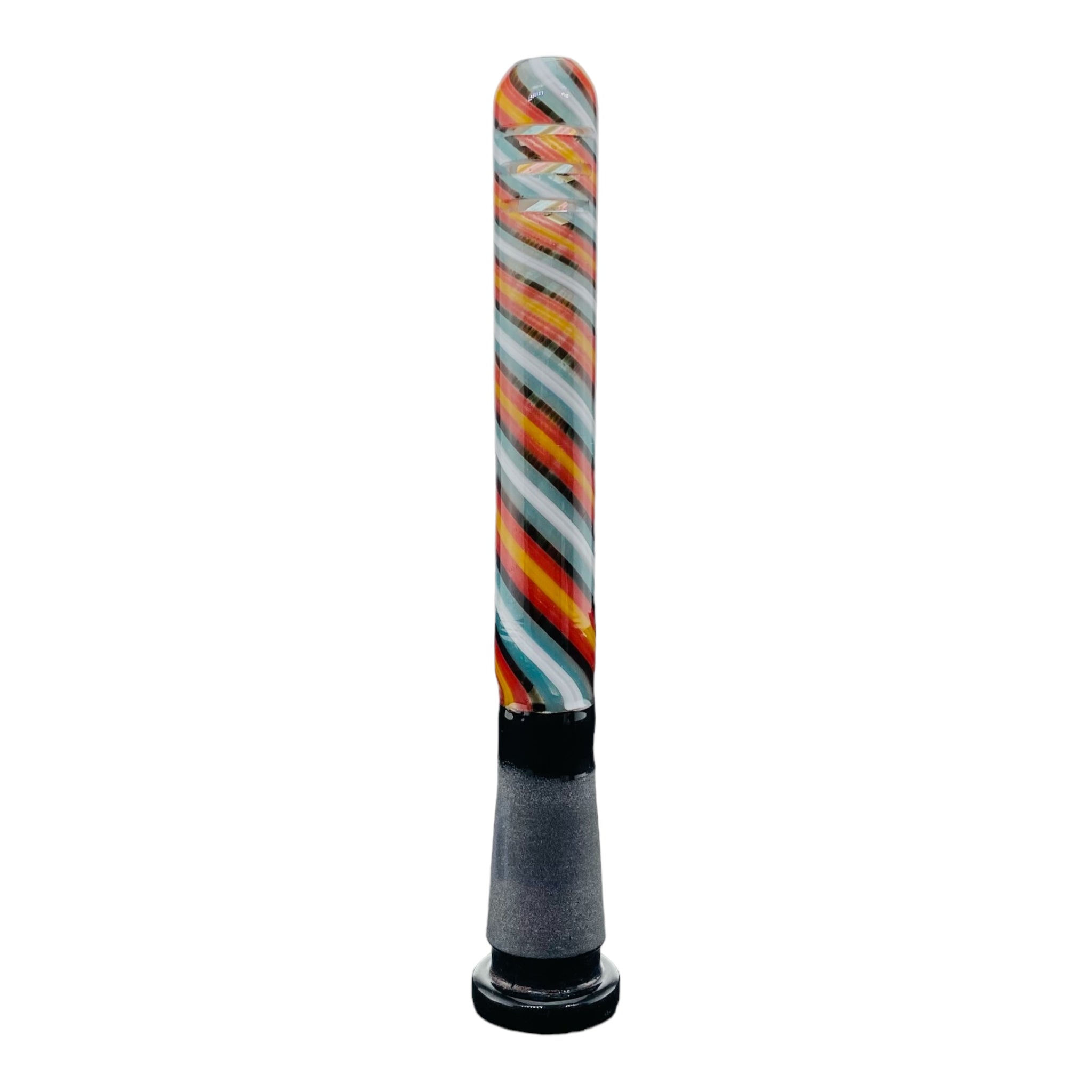 4 Inch 14mm - 10mm Downstem For Glass Bong With Fire And Ice Linework