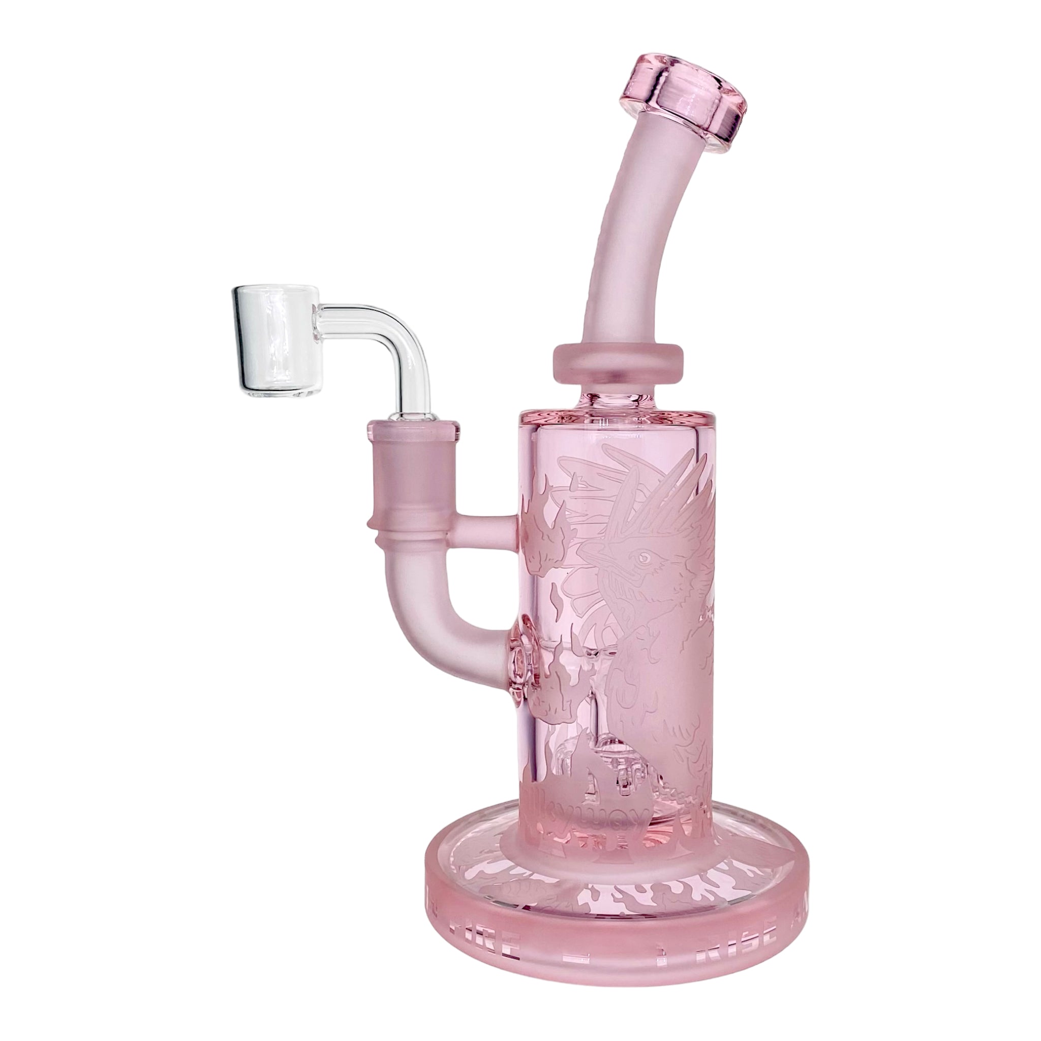 Milkyway Glass Pink Phoenix Forged in Fire Dab Rig