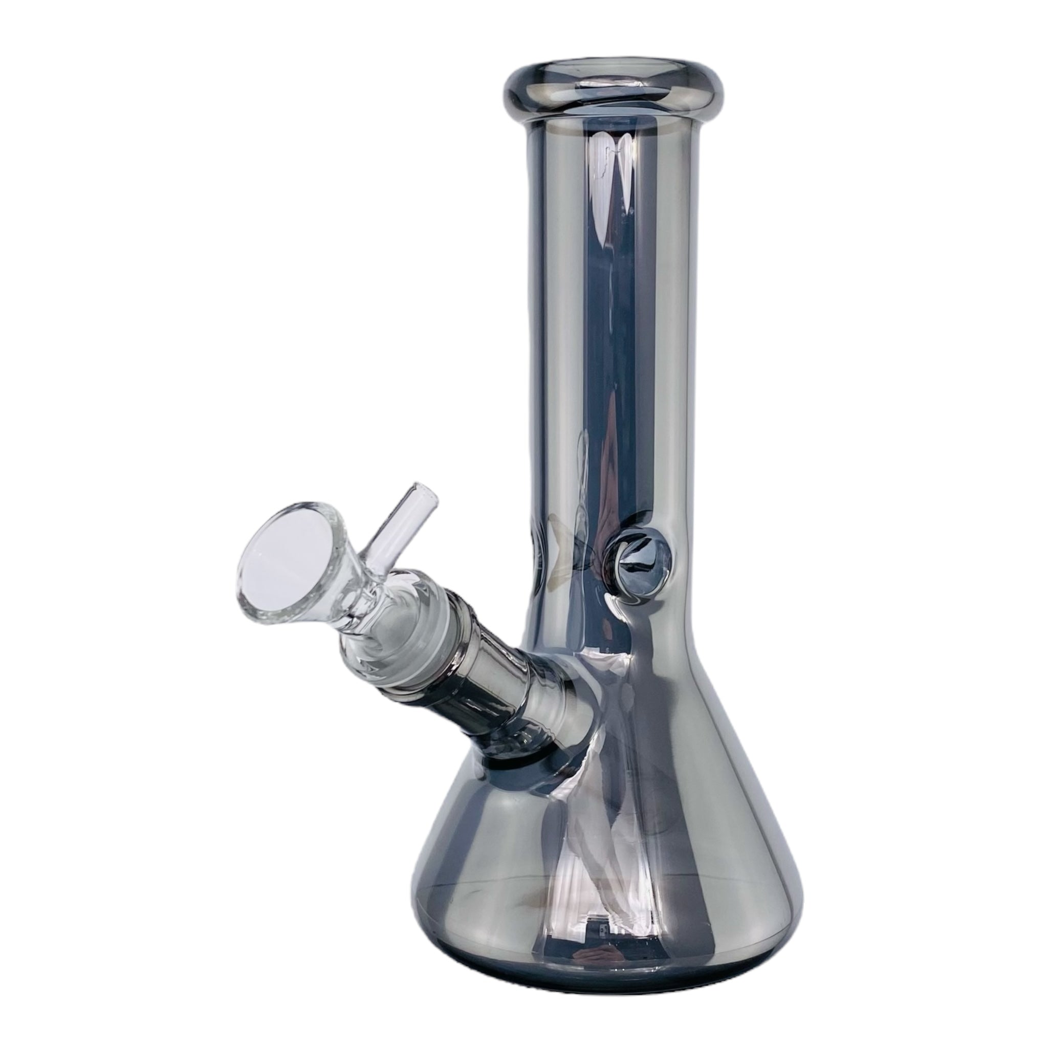 glass travel bong black metallic finish heady bong for sale
