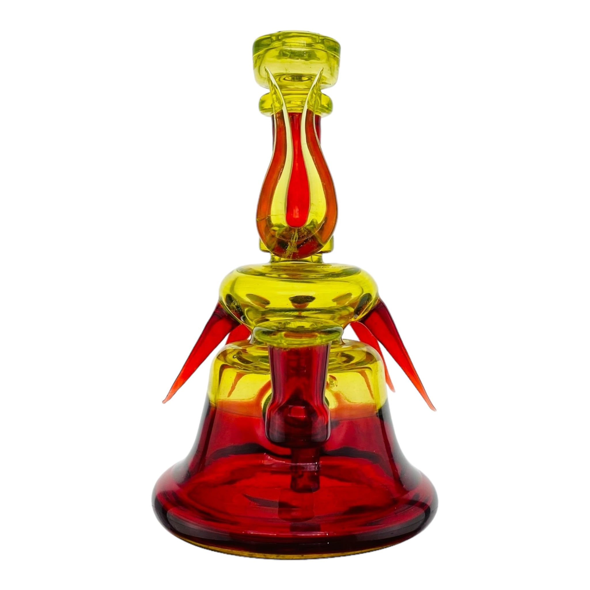 heady glass dab rig Pomegranate x Hatorade Green Horned 10mm Dab Rig