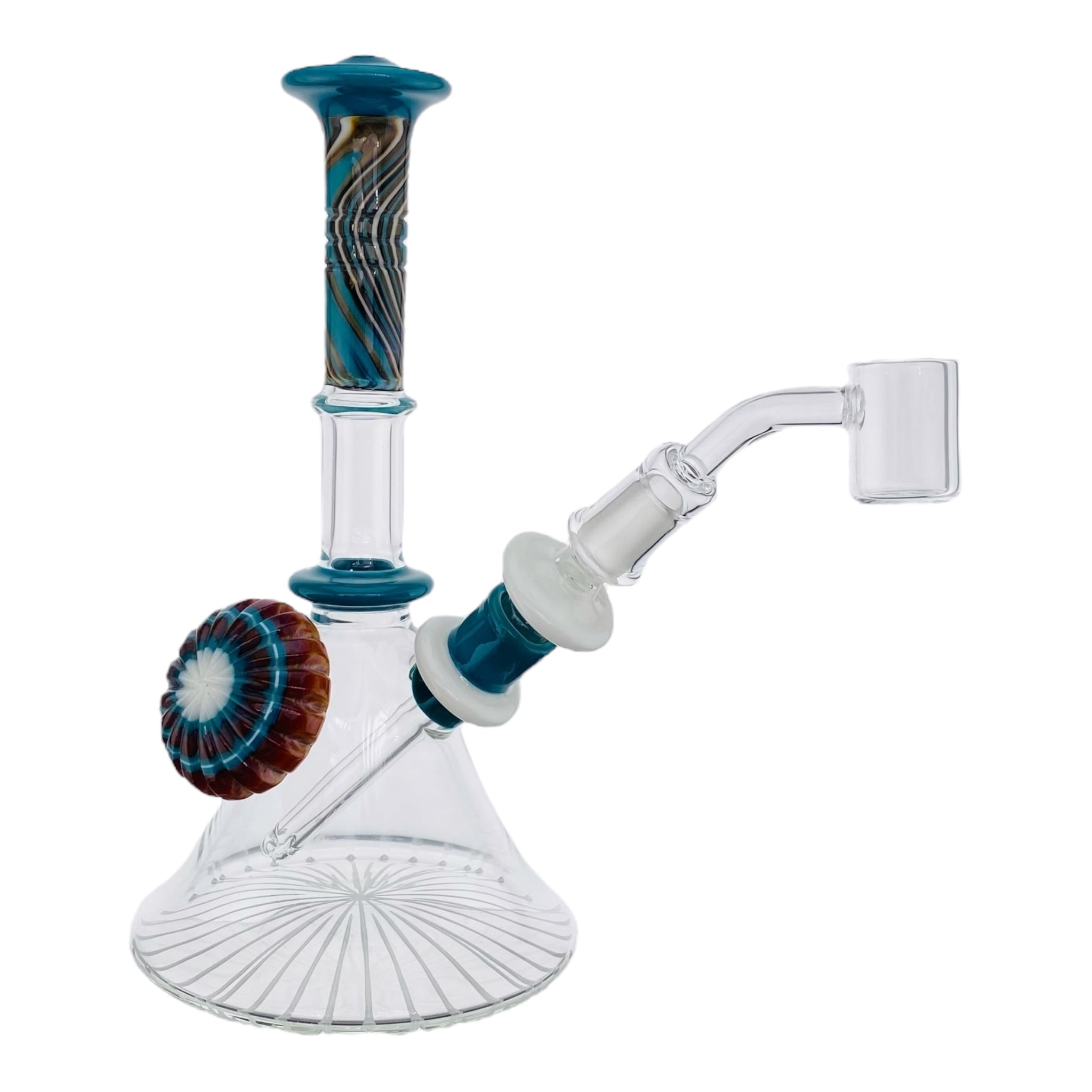 heady glass Pajay Glass Carved Mini Tube Dab Rig for sale