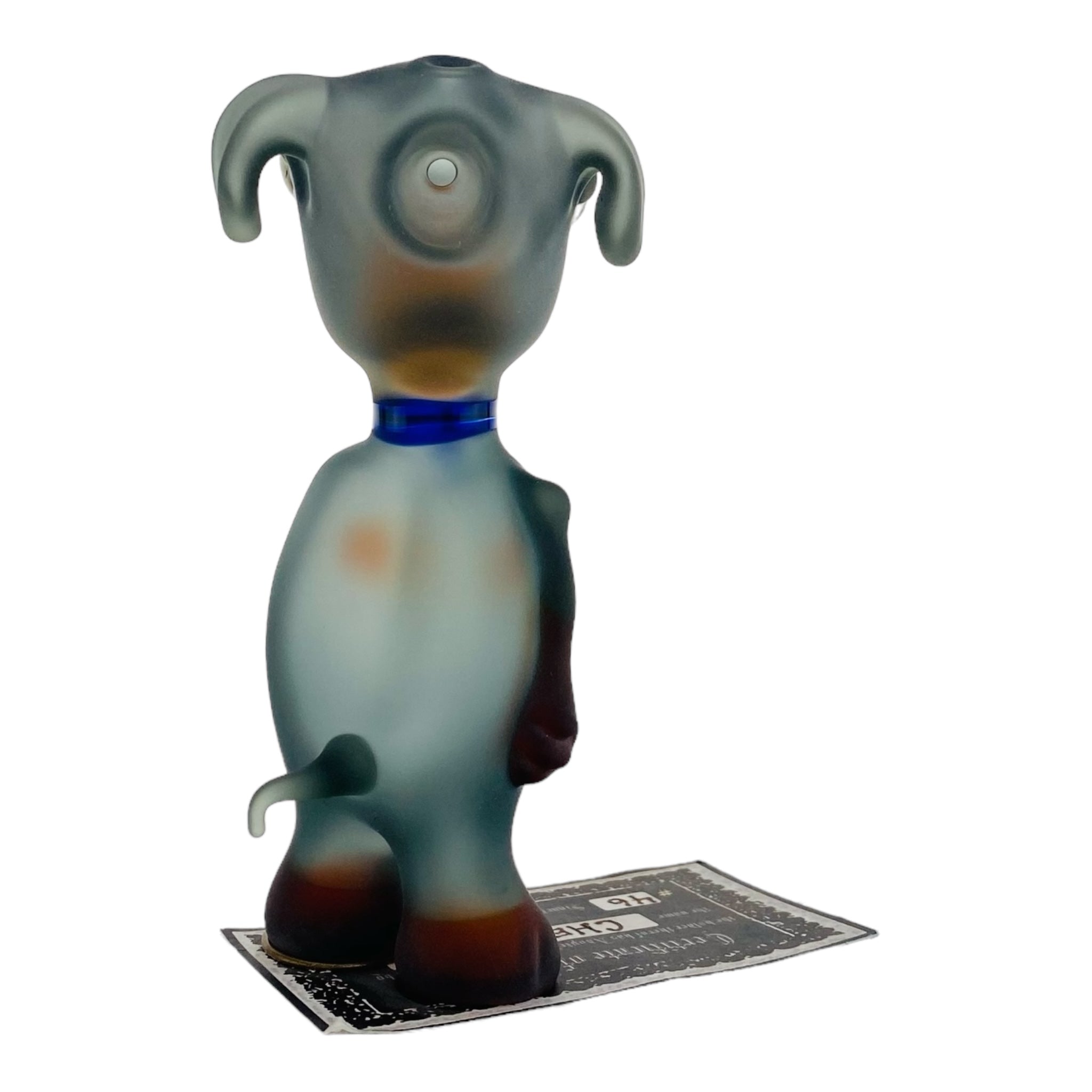 heady glass custom dog shaped glass smoking hand pipe for sale