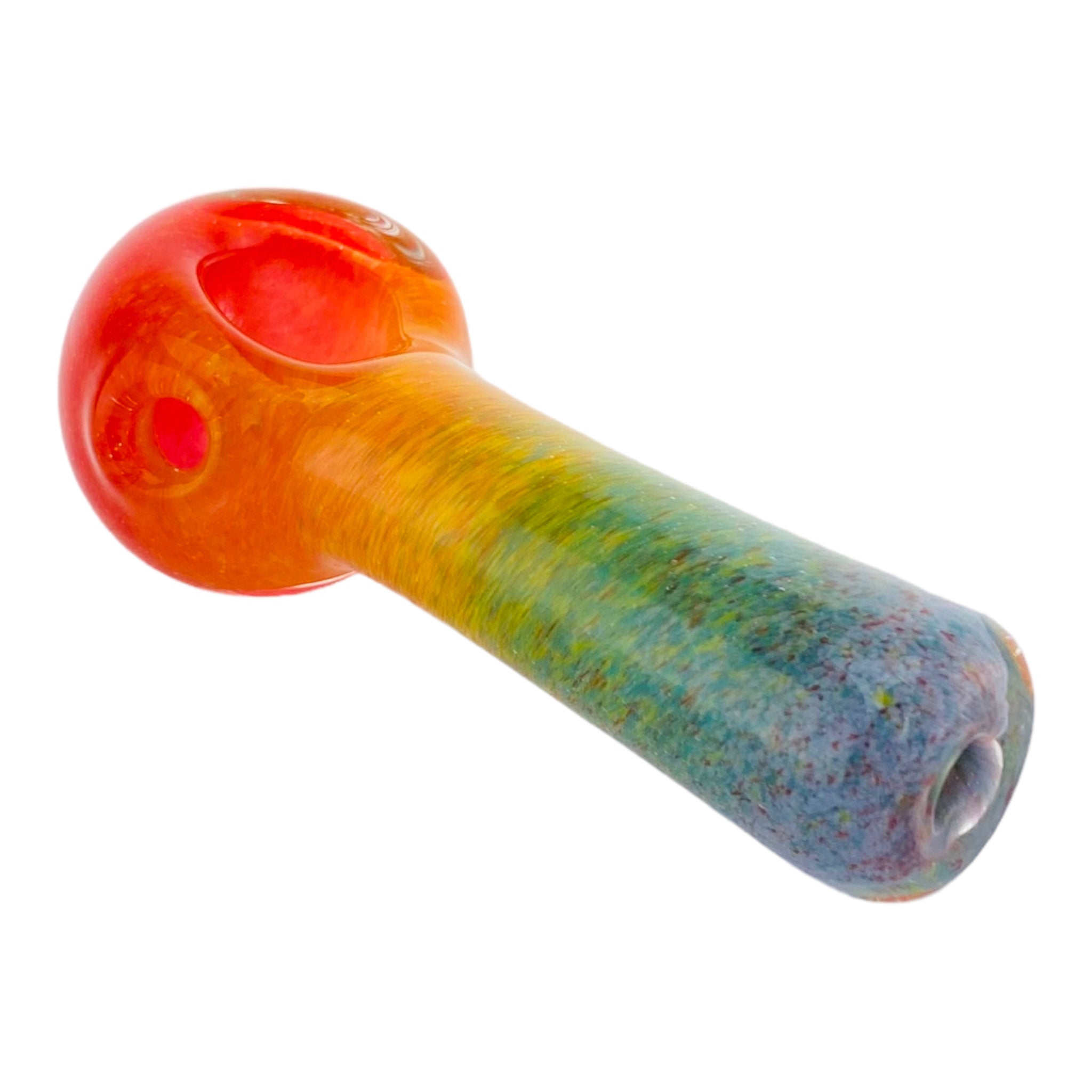 Small Inside Out Rainbow Fade Glass Hand Pipe