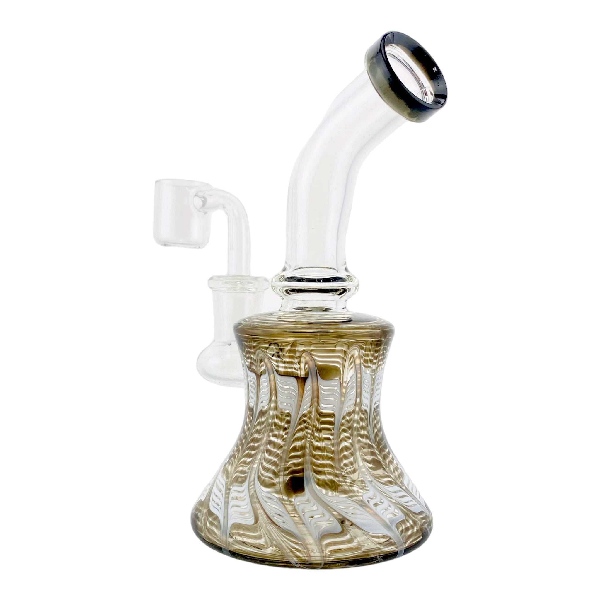 Small Dab Rig With Black Wrap And Rake