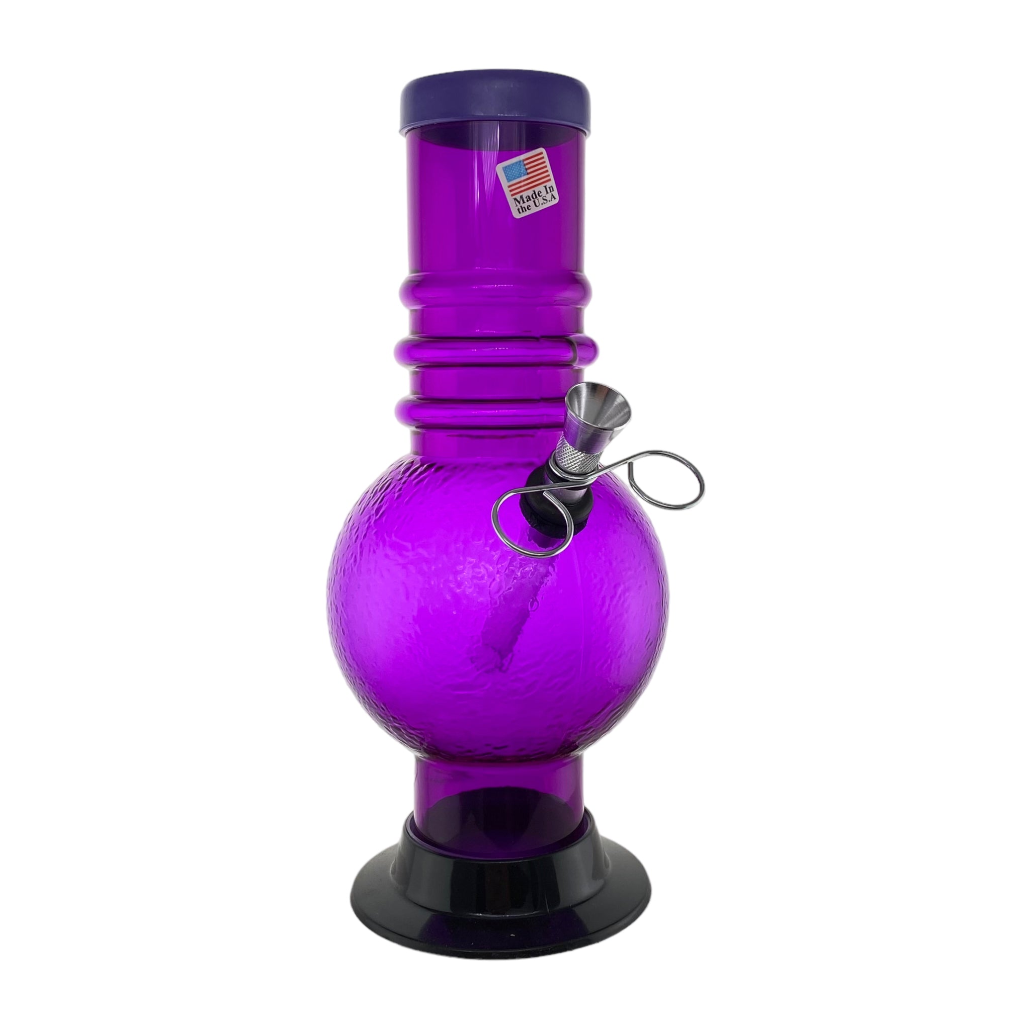 Acrylic Plastic Pull Bowl Bong Bubble 9 Inches - Purple