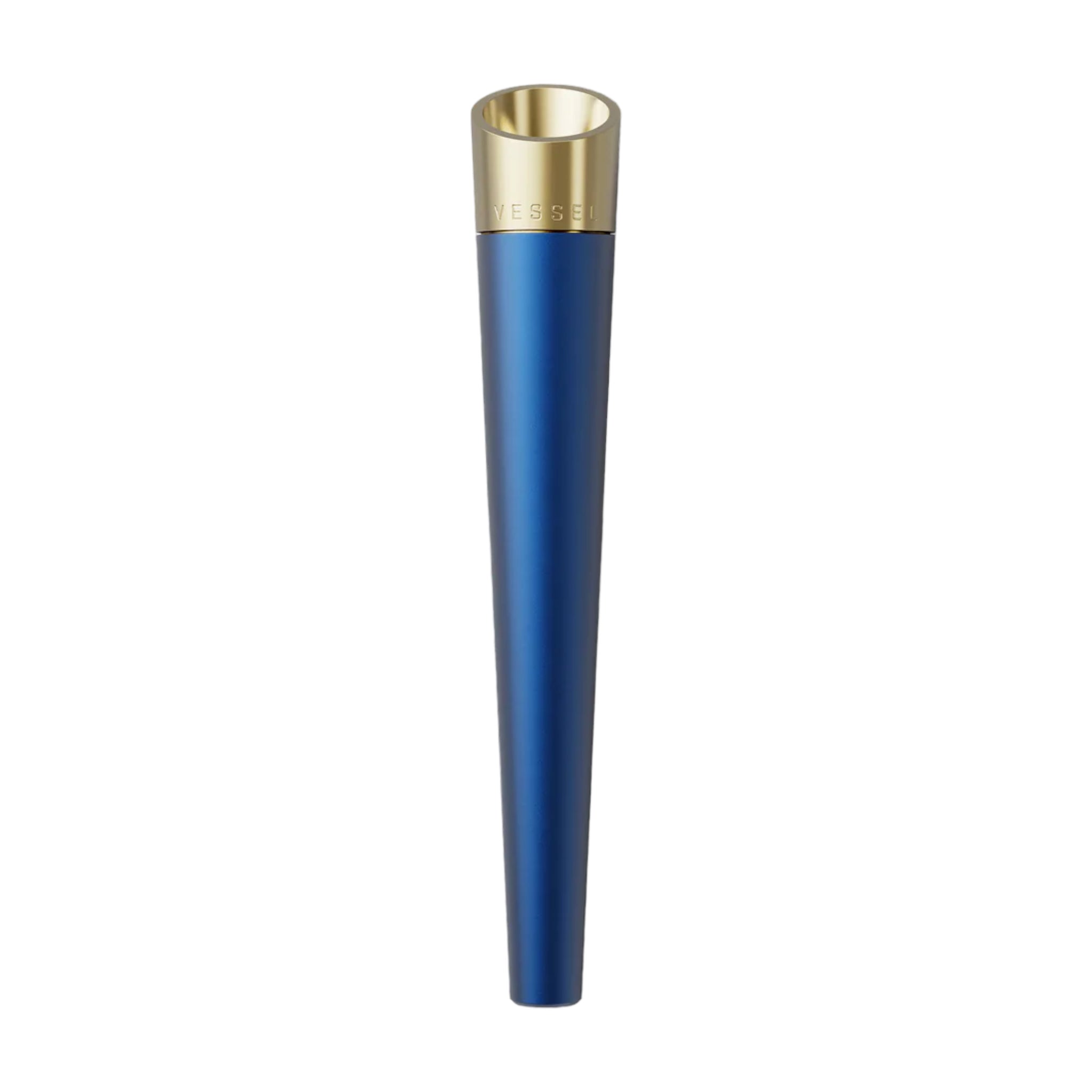 Vessel - Cone Helix Series Metal Hand Pipe Blue