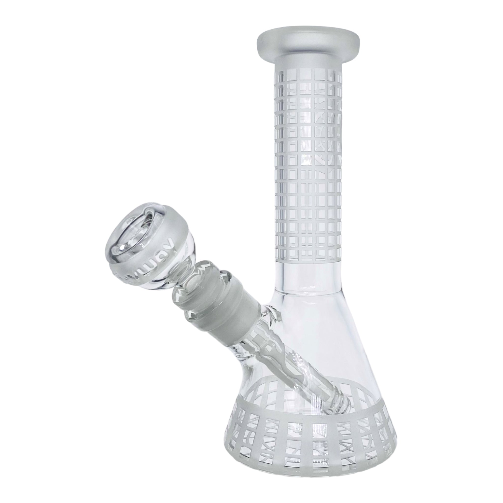 Milkyway Glass - 8 Inch Sandblasted Squared Beaker Base Bong