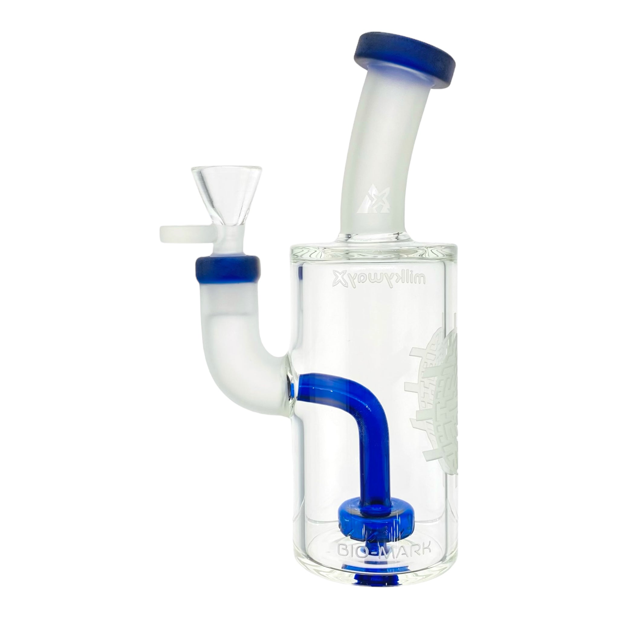 Milkyway Glass - Bio-Seal 7″ Dab Rig Blue And Clear