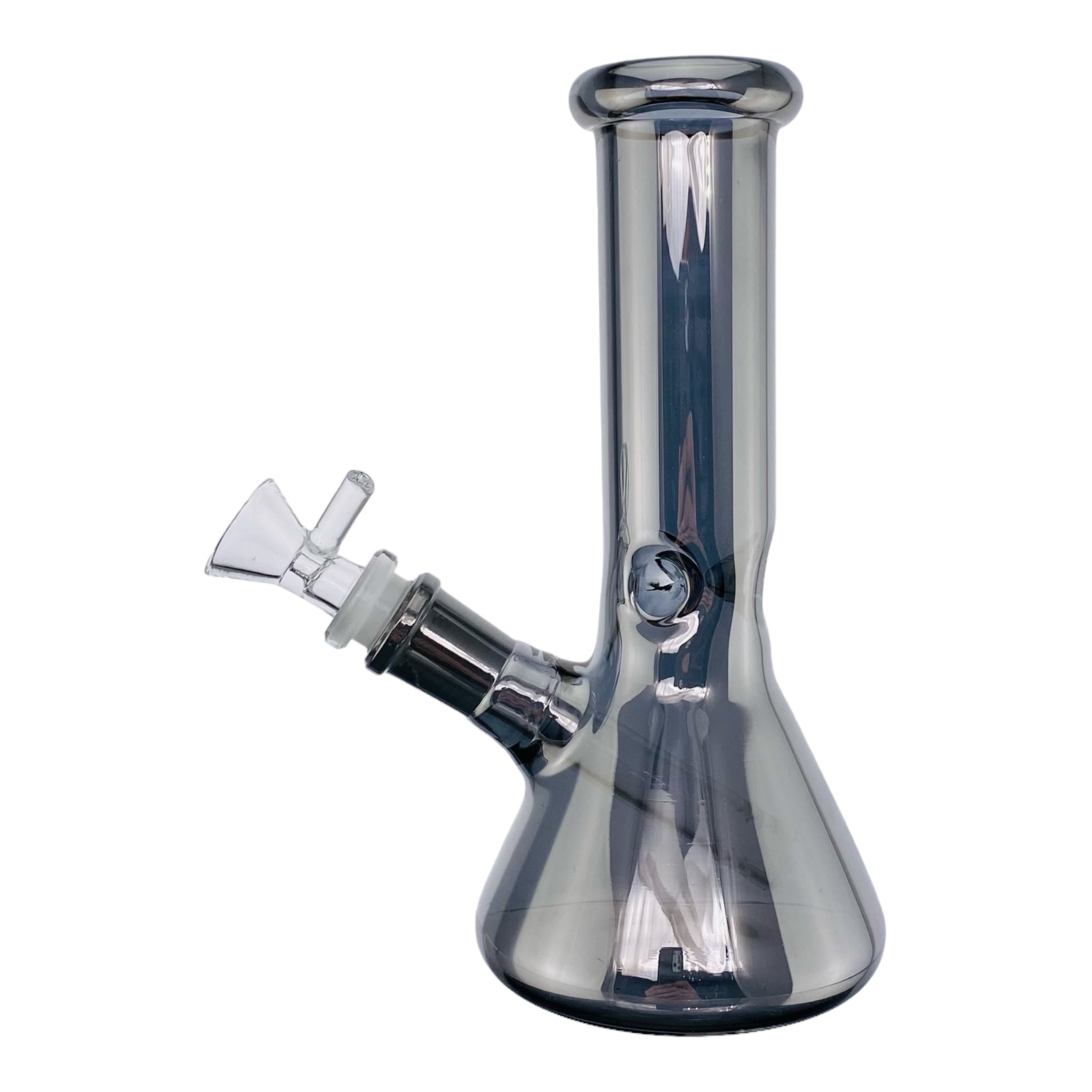 glass travel bong black metallic finish heady bong for sale