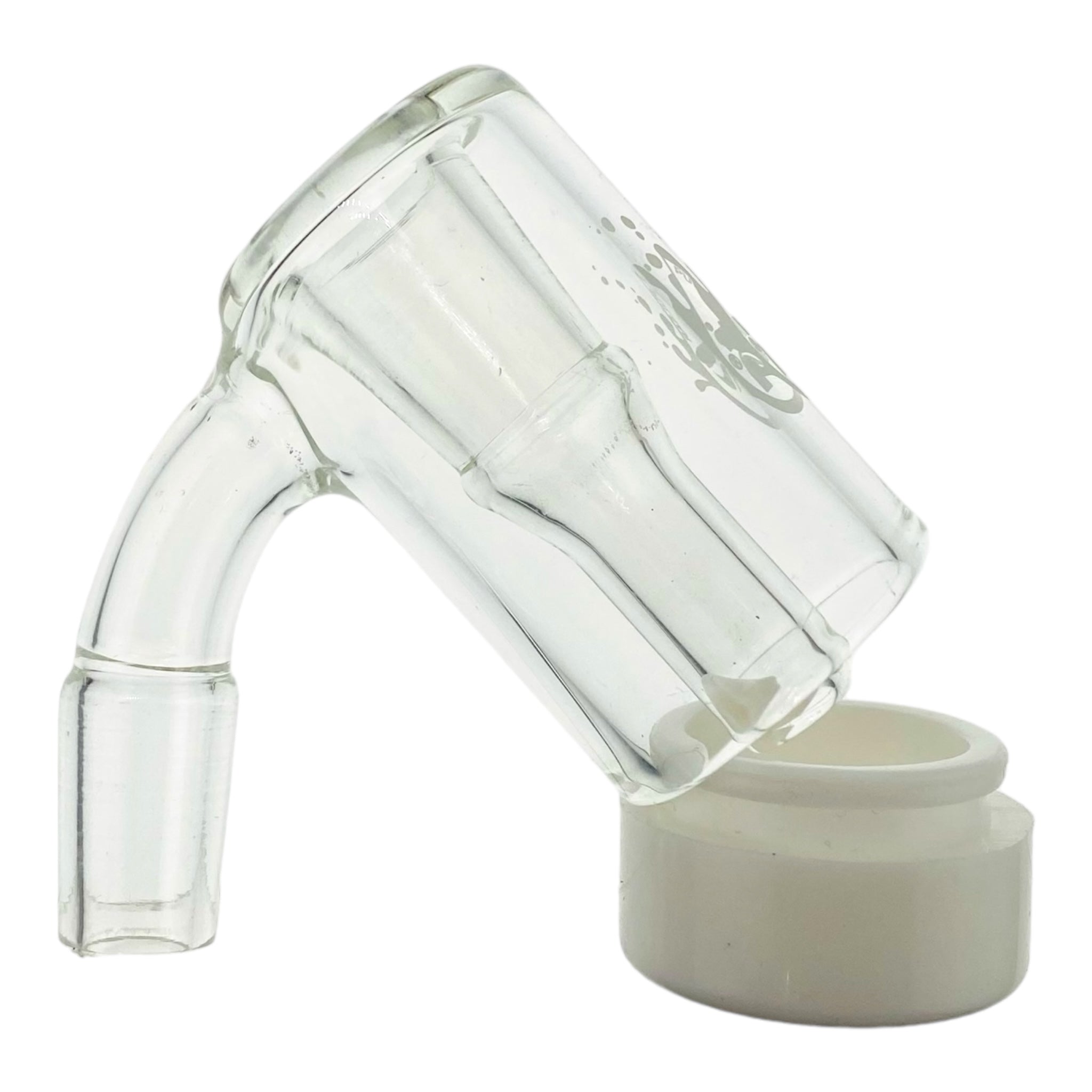 45 degree 14mm Dry Ash Catcher With Removeable Silicone Base