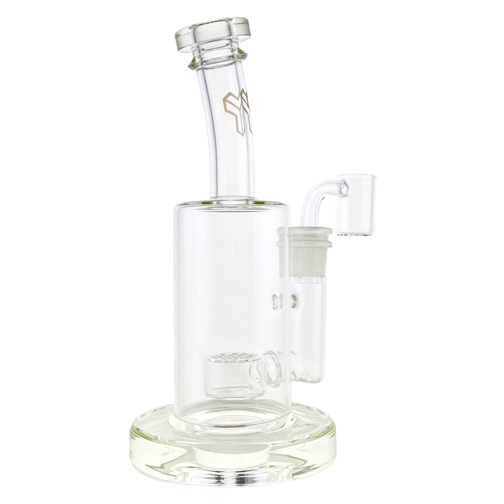 mini Small Clear Dab Rig With Seed of Life Percolator