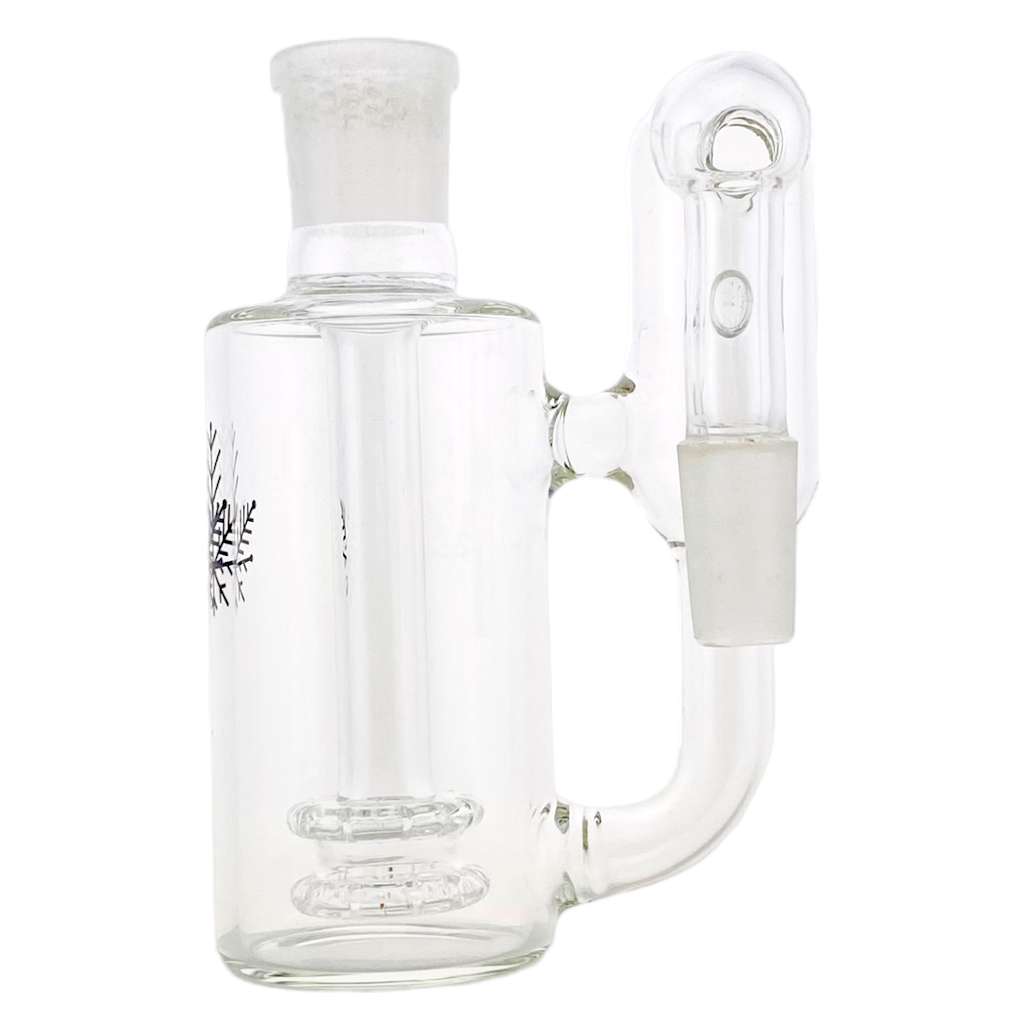 Freeze Pipe - 14mm Recycler Ash Catcher With Shower Head Perc