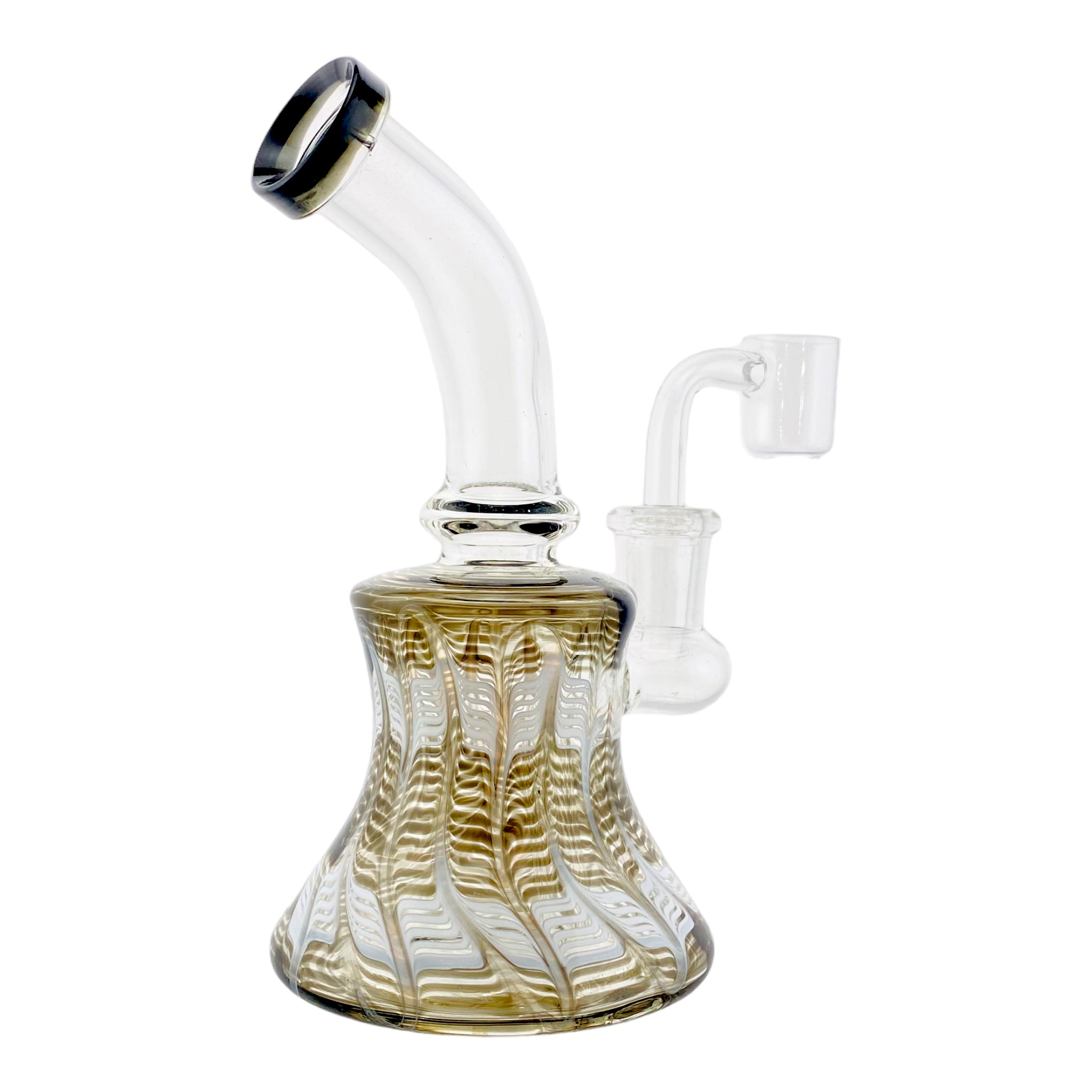 Small Dab Rig With Black Wrap And Rake