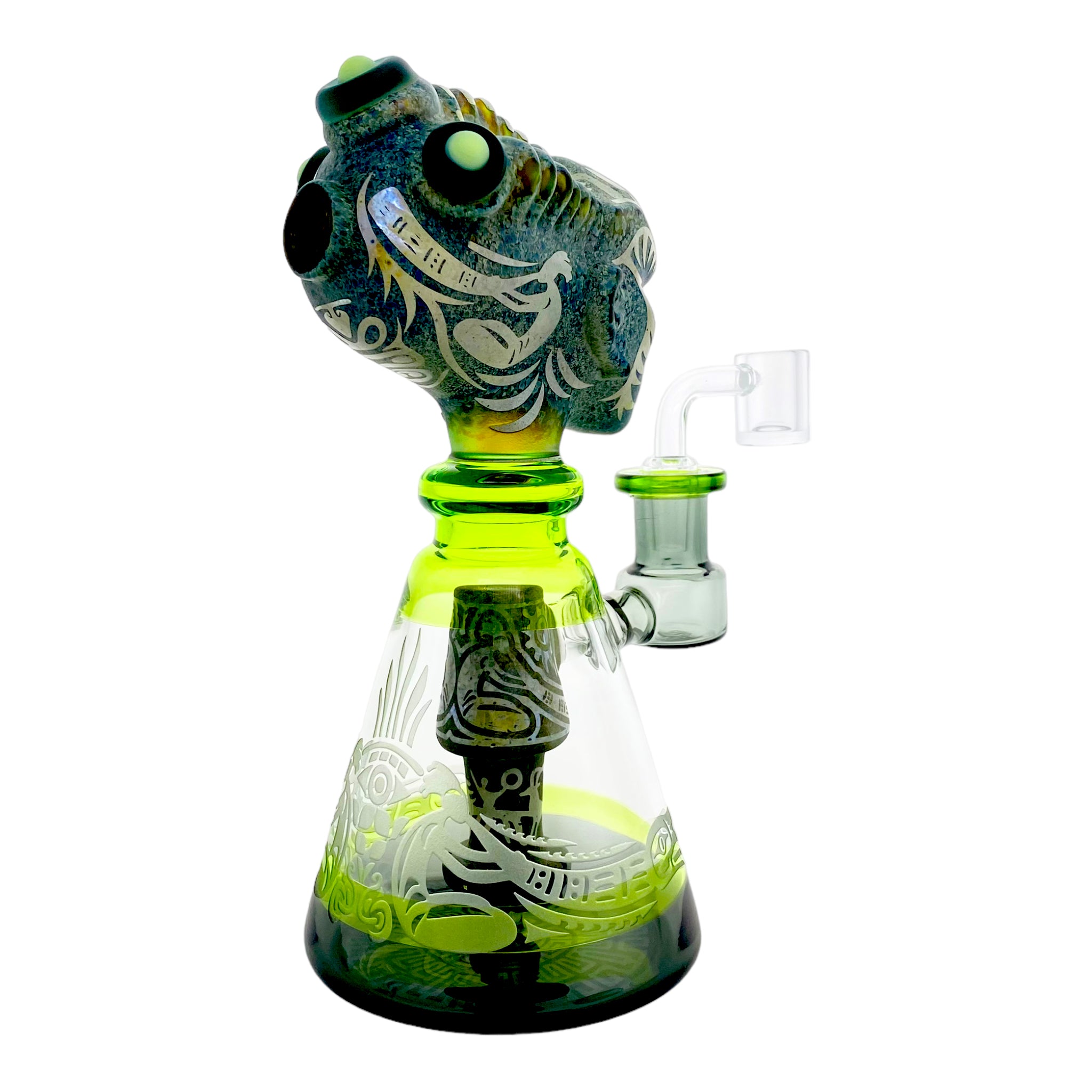 Medusa Head Sand Blasted Dab Rig