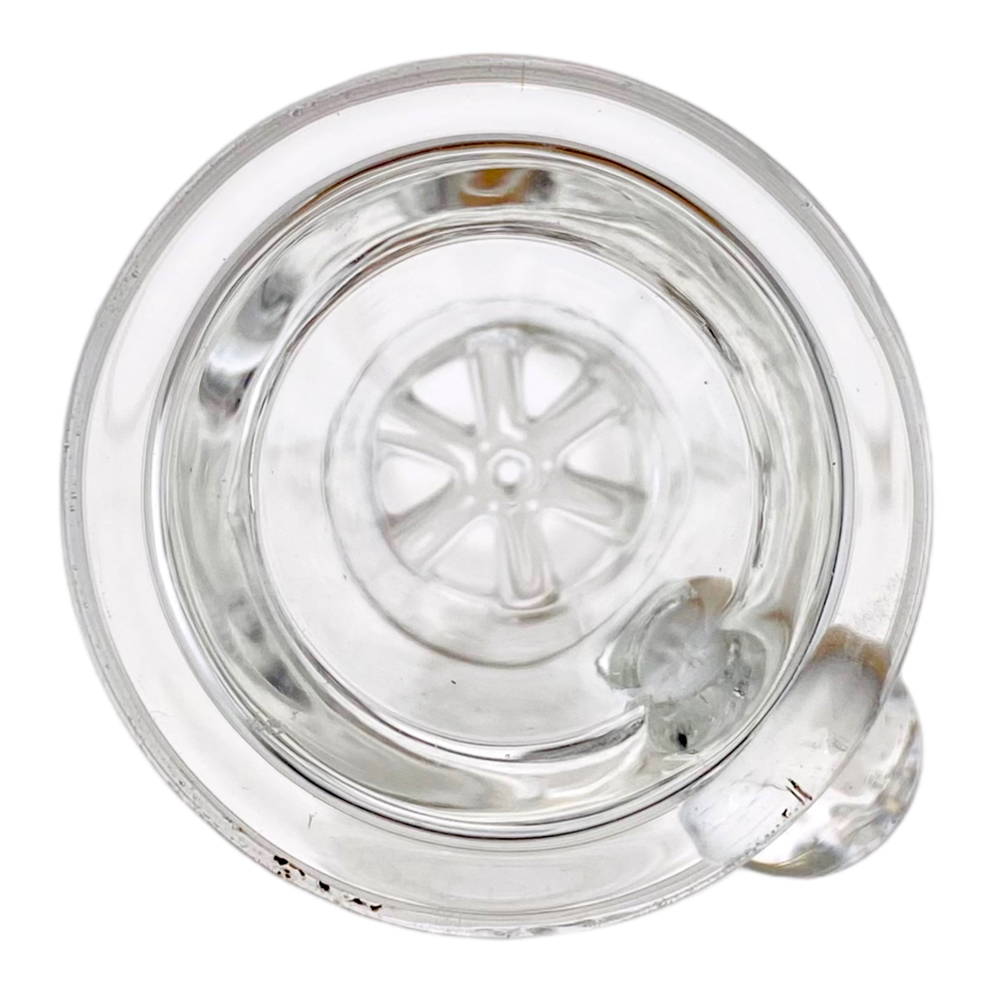 18mm Flower Bowl - Large Martini Funnel Bong Bowl Piece With Built In Screen - Clear