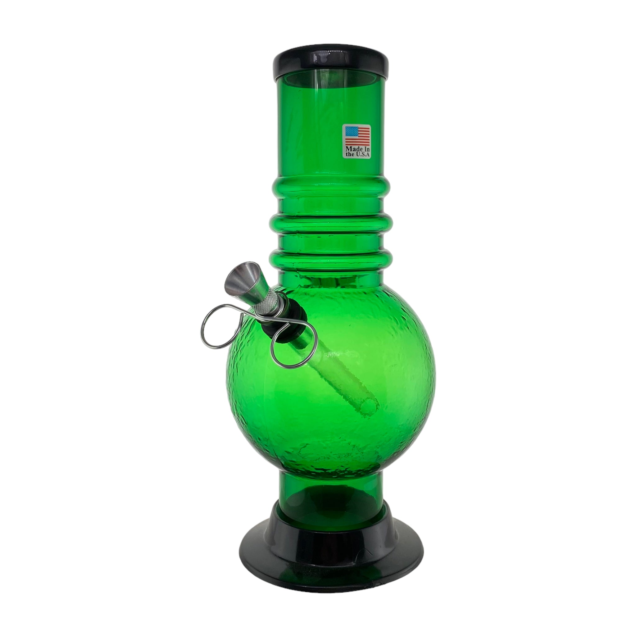Acrylic Plastic Pull Bowl Bong Bubble 9 Inches - Green