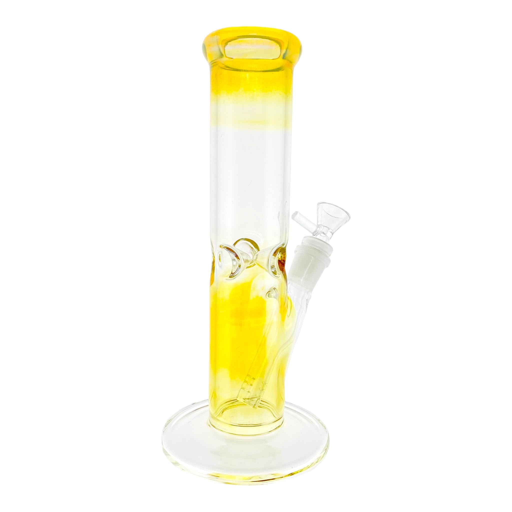 10 Inch Color Changing Fumed Straight Tube Bong