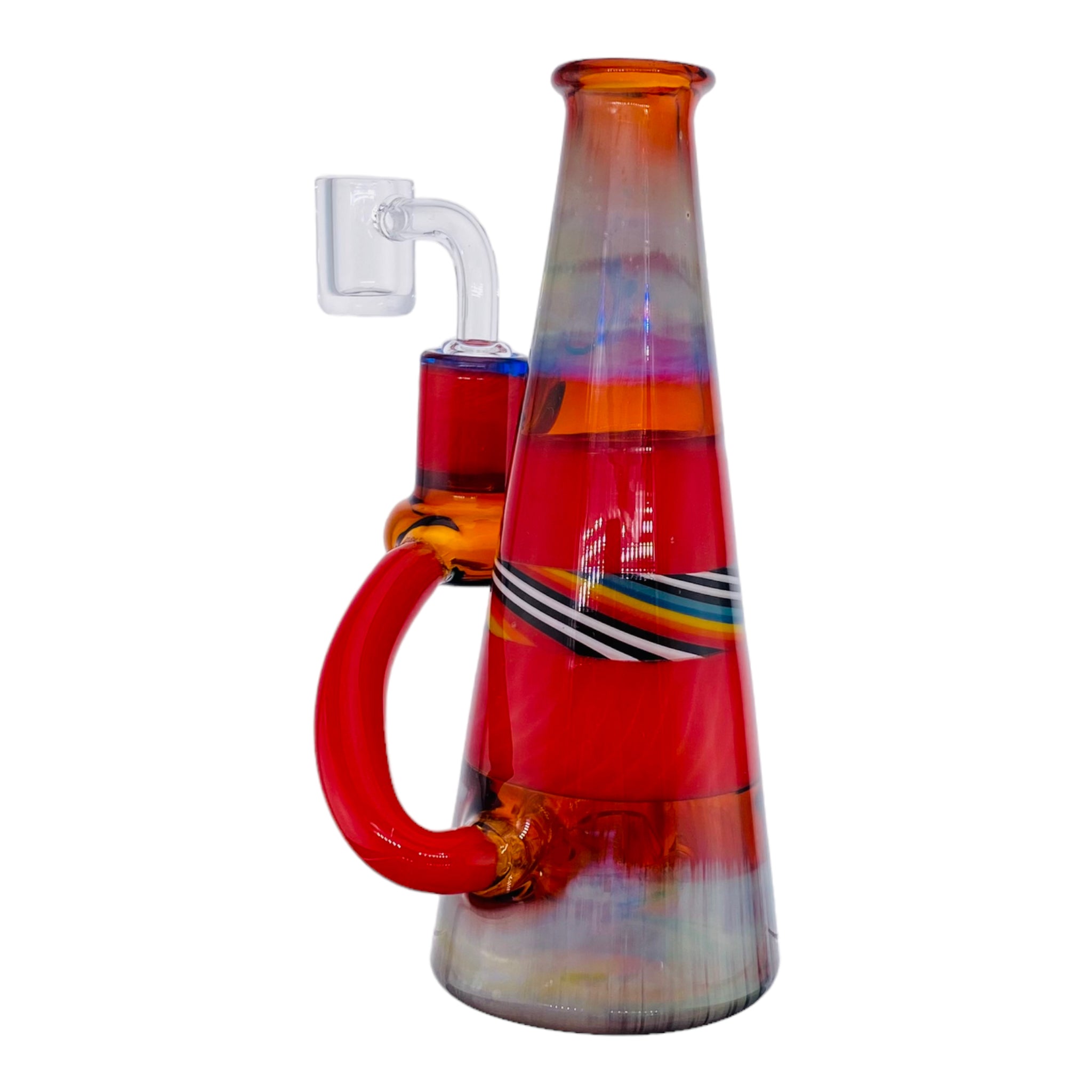 heady glass Pulsar Glass Red Lamp Dab Rig With Wig Wag Linework