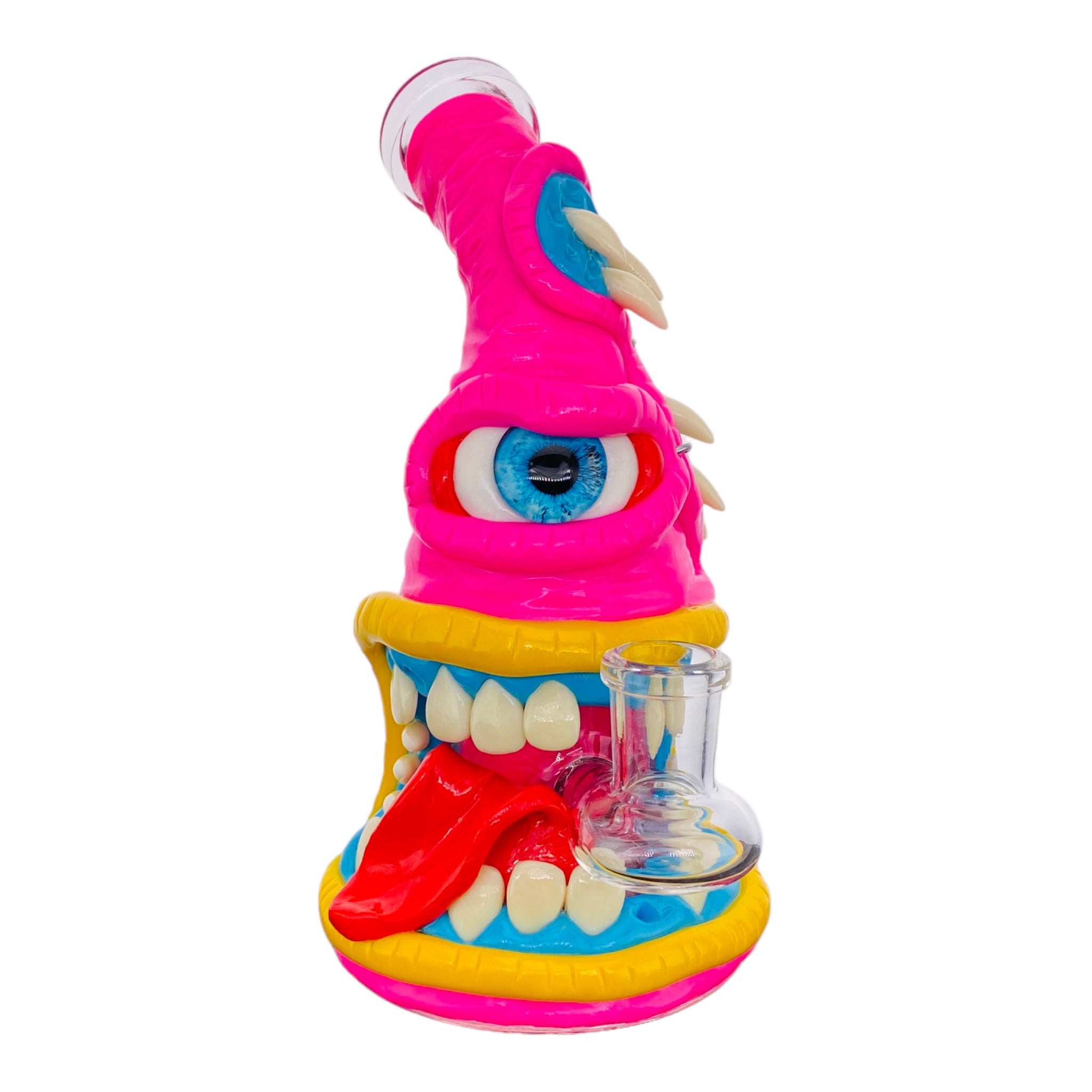 Pink And Yellow Cyclops Monster Dab Rig