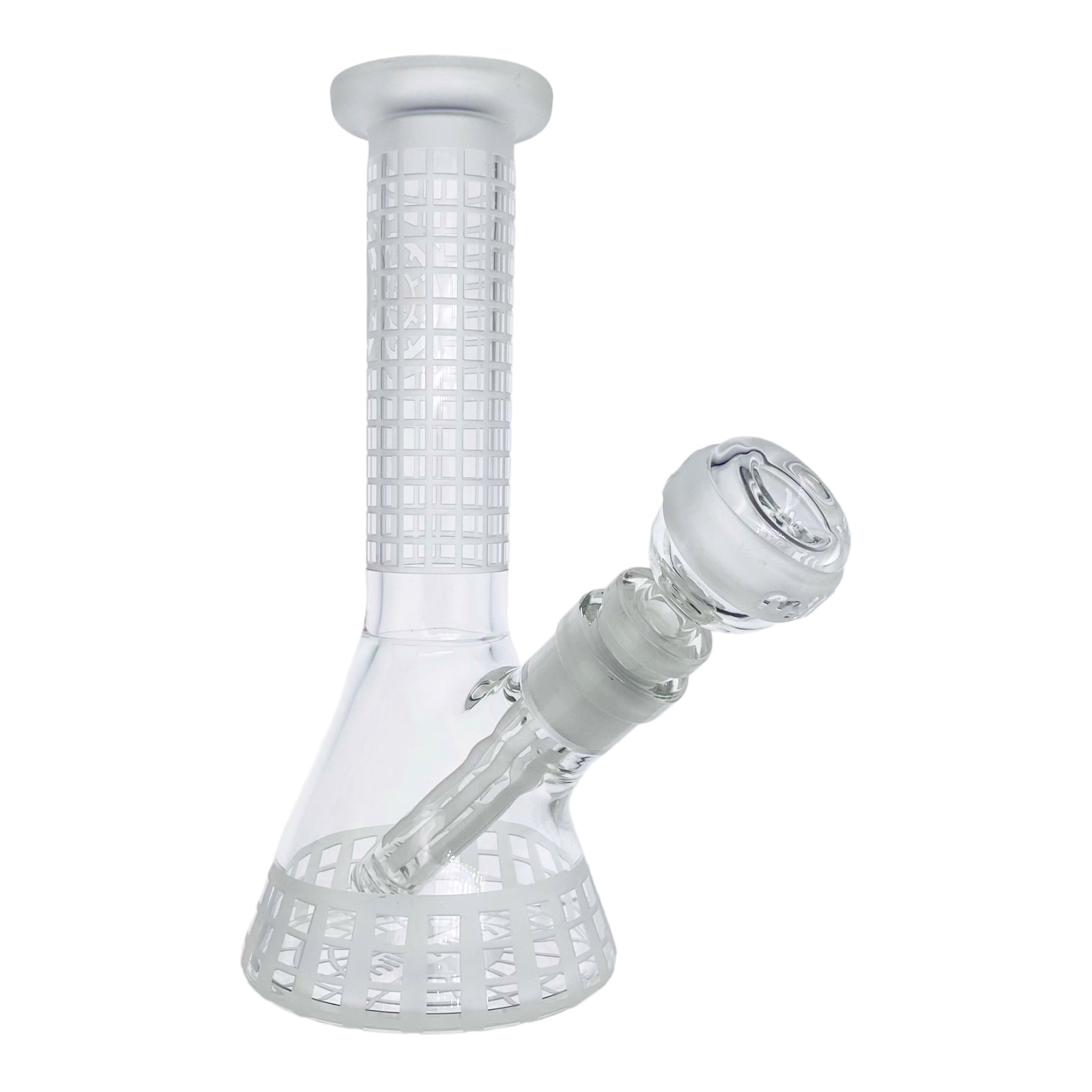 Milkyway Glass - 8 Inch Sandblasted Squared Beaker Base Bong