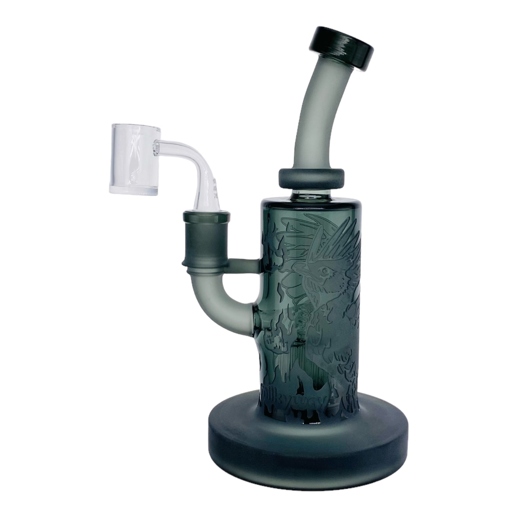 Milkyway Glass Shadow Black Phoenix Forged in Fire Dab Rig