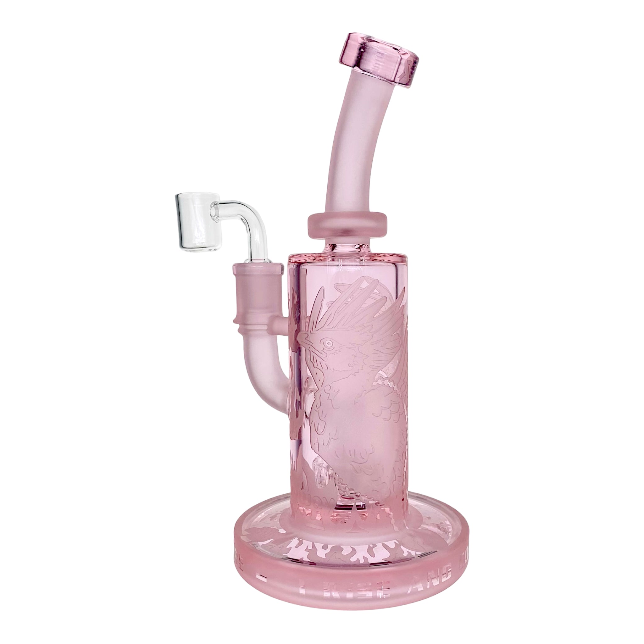 Milkyway Glass Pink Phoenix Forged in Fire Dab Rig