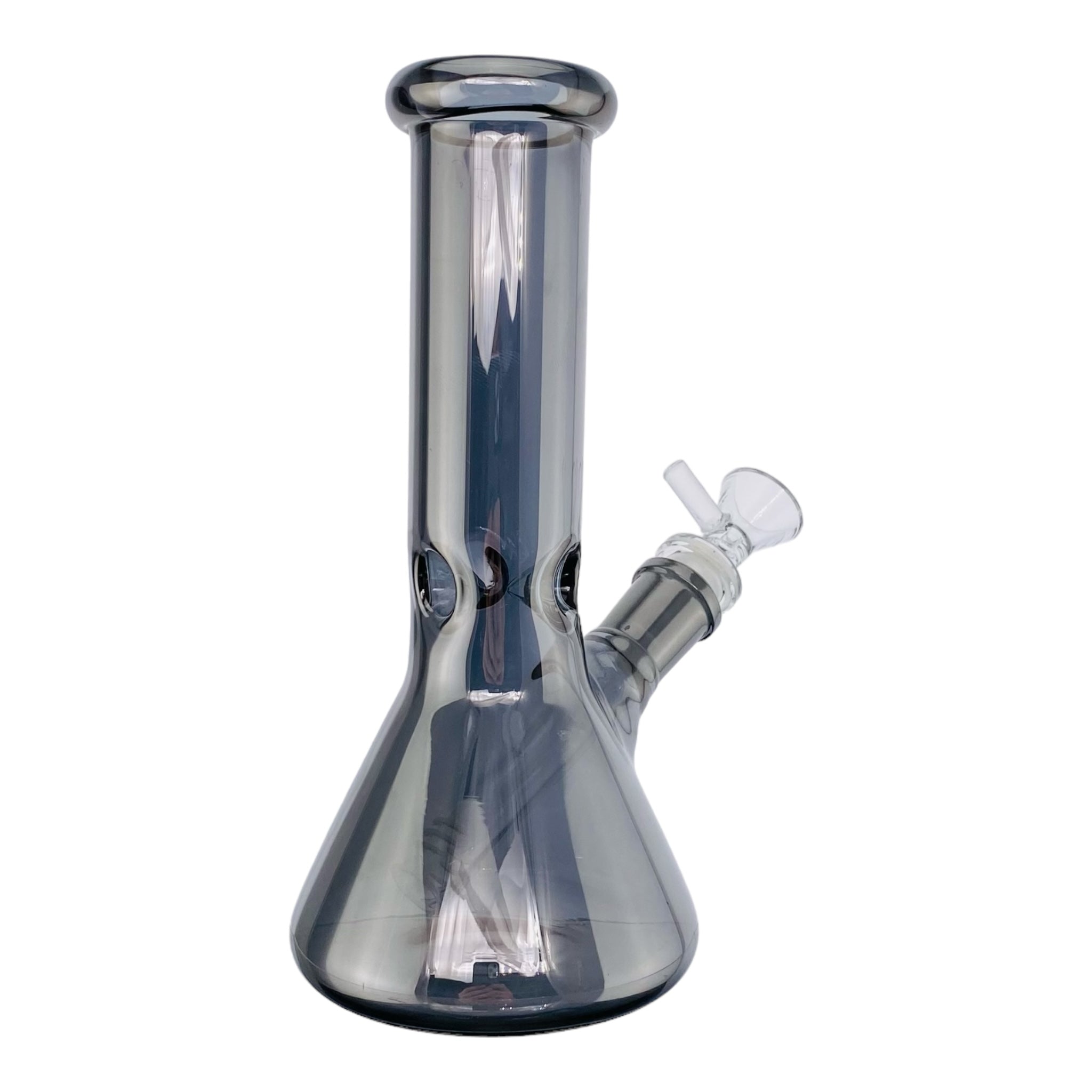 glass travel bong black metallic finish heady bong for sale