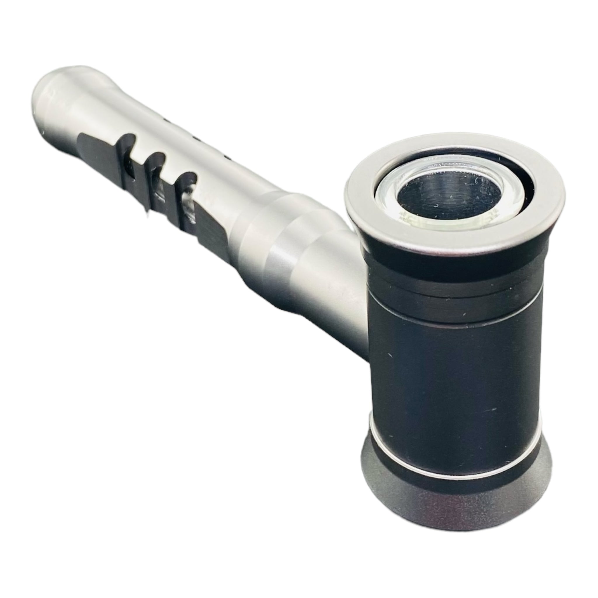 Metal And Glass weed pipe Hammer Hand Pipe Gun Metal