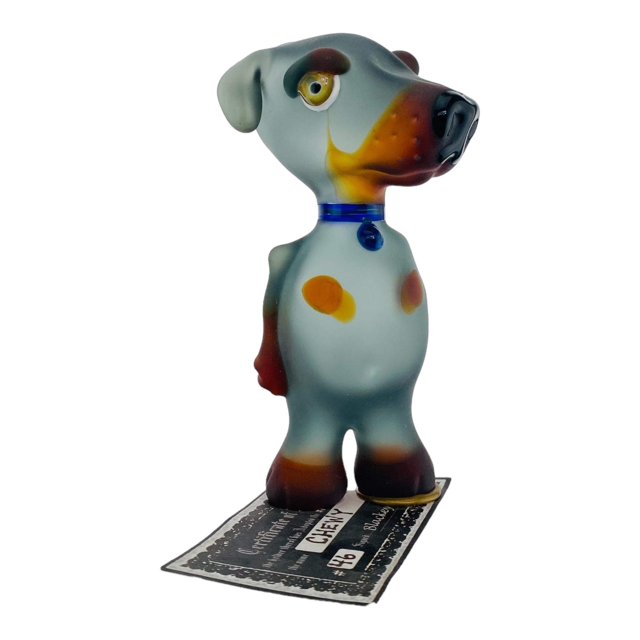 heady glass custom dog shaped glass smoking hand pipe for sale