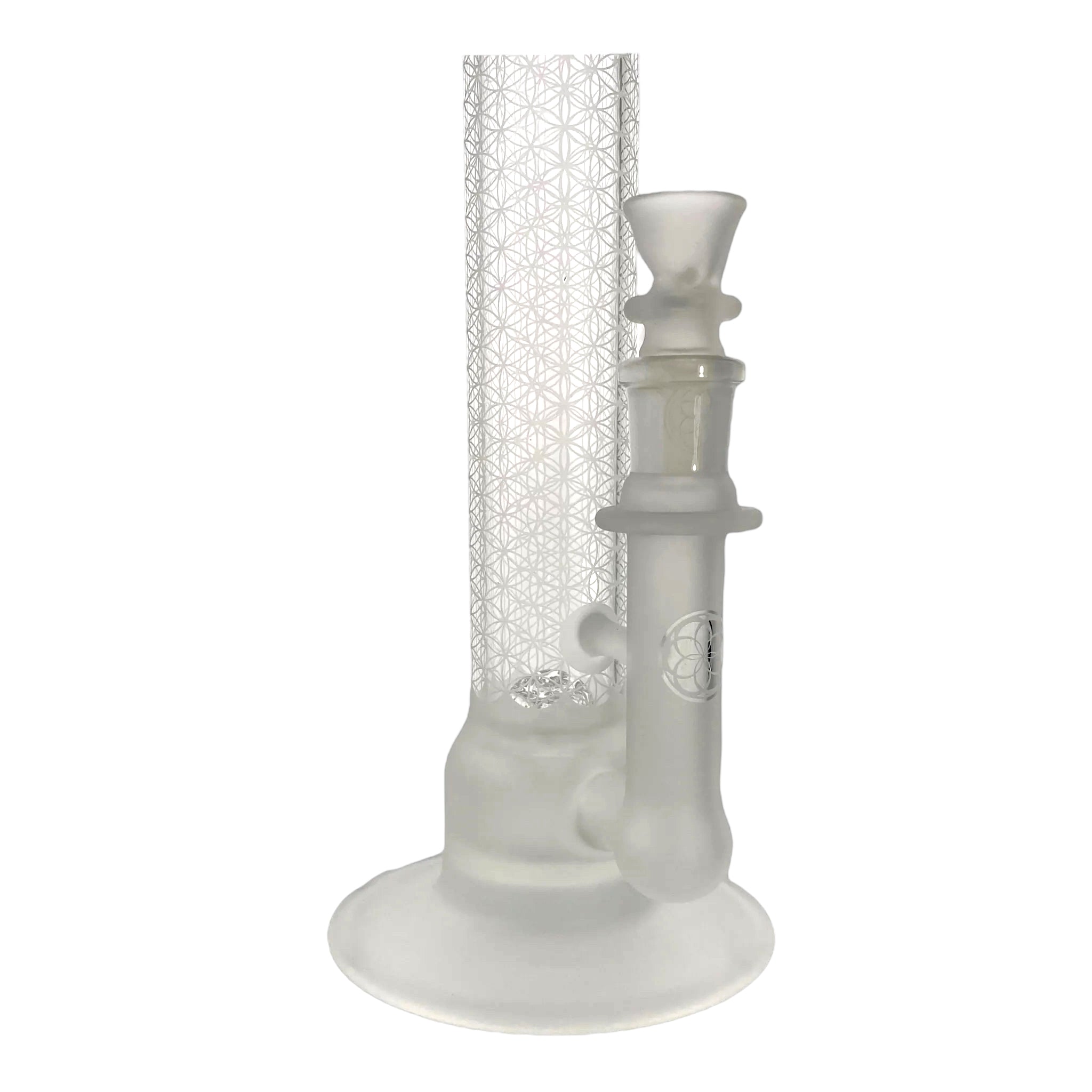 Seed Of Life Glassworks - SoL 45 Lace-Sphere Straight Tube Sacred-G Sandblasted