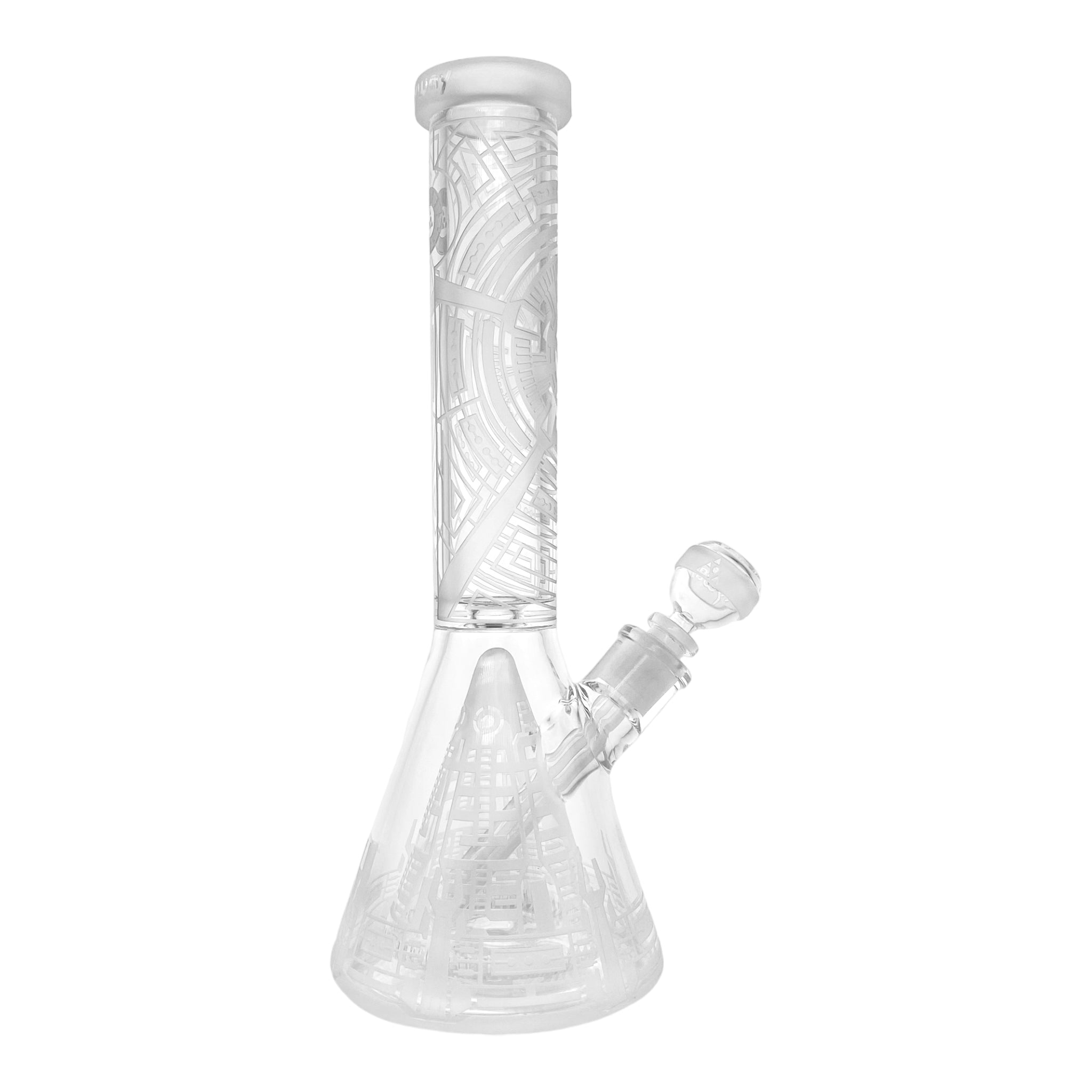 Milkyway Glass - 14 Inch Sandblasted Nuclear Reactor Beaker Base Bong