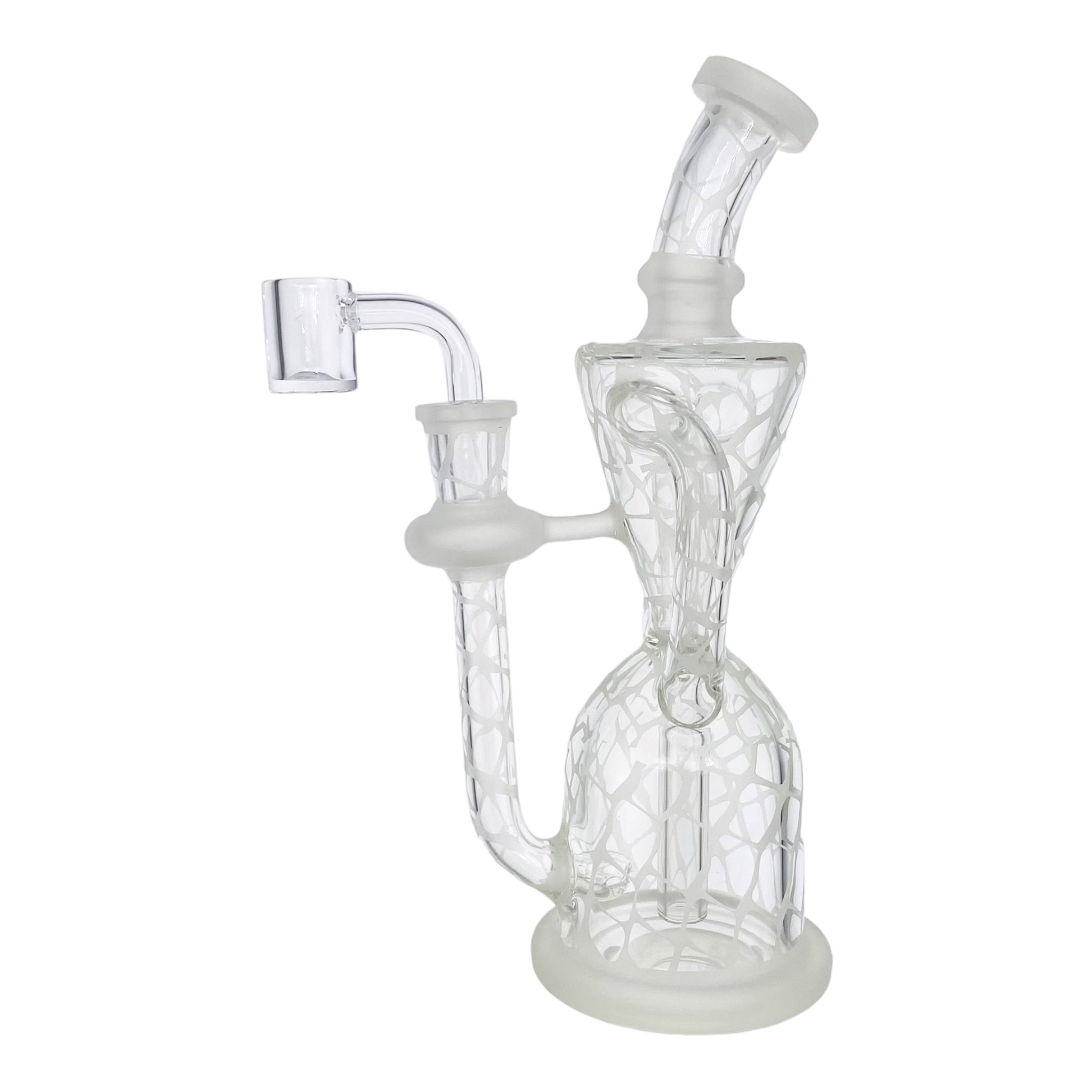 Clear Double Uptake Recycler With Sand Blasting