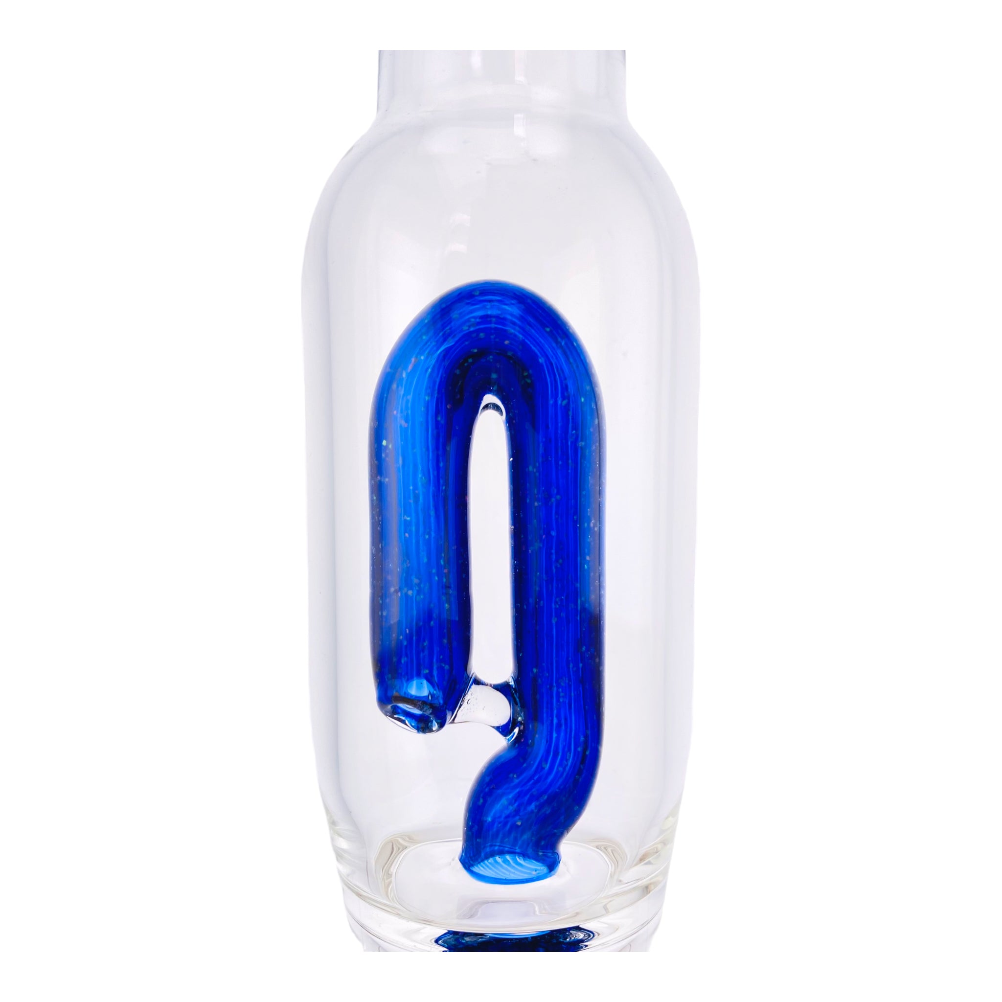 Puffco Peak Glass Attachment - Crushed Opal Over Cobalt Blue