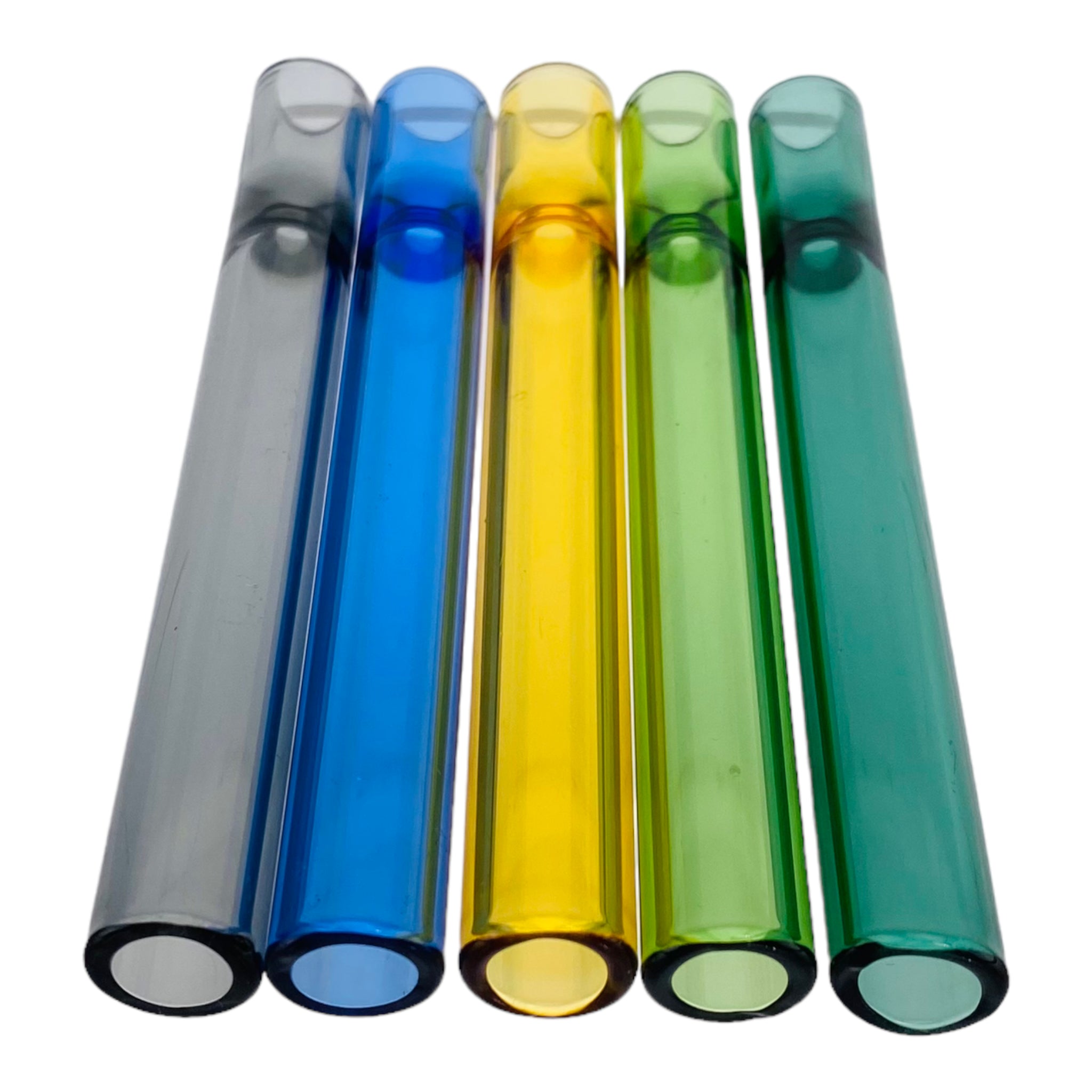 Basic Glass Chillum One Hitter 5-Pack