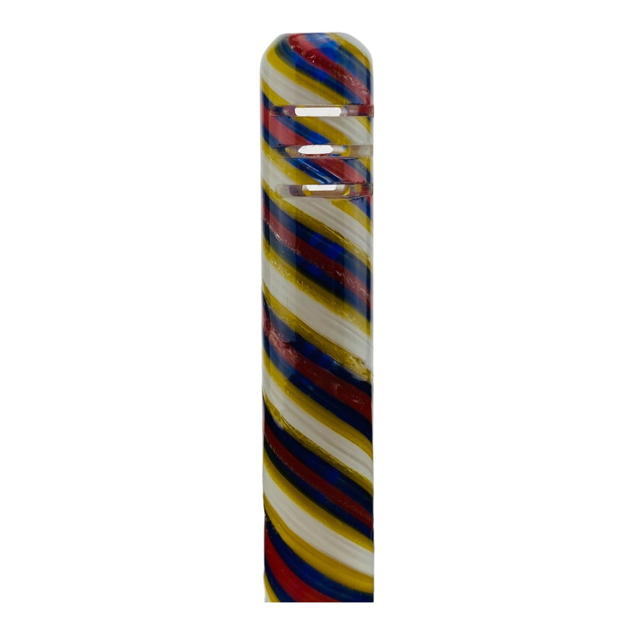 4 Inch 14mm - 10mm Downstem For Glass Bong With Multi Color Twist Linework